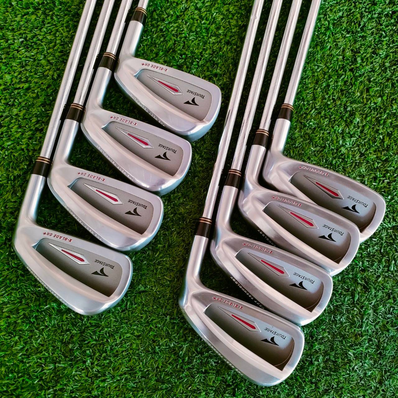 ชุดเหล็ก TOURSTAGE X-BLADE GR+ มีเหล็ก 3-9 เเละ PW ก้าน N.S.PRO 950 GH FLEX R ก้านเหล็กเบาพรีเมี่ยมแค่ 95 กรัม!! เหล็กระดับ PREMIUM ไม้กอล์ฟมือสอง ของแท้ BY NakaraLuxurious