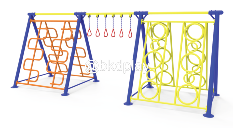 บาร์ปีนป่ายผสมผสาน เครื่องเล่นสนาม กลางแจ้ง เหล็ก, สนามเด็กเล่น ,OutdoorPlayground, เครื่องเล่น สพฐ. โรงเรียน ศูนย์เด็กเล็ก