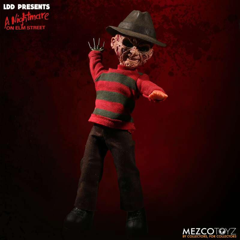 [พร้อมส่ง] "Mezco toyz 10"" : Living Dead Dolls Freddy Krueger with Sound (ELM street)