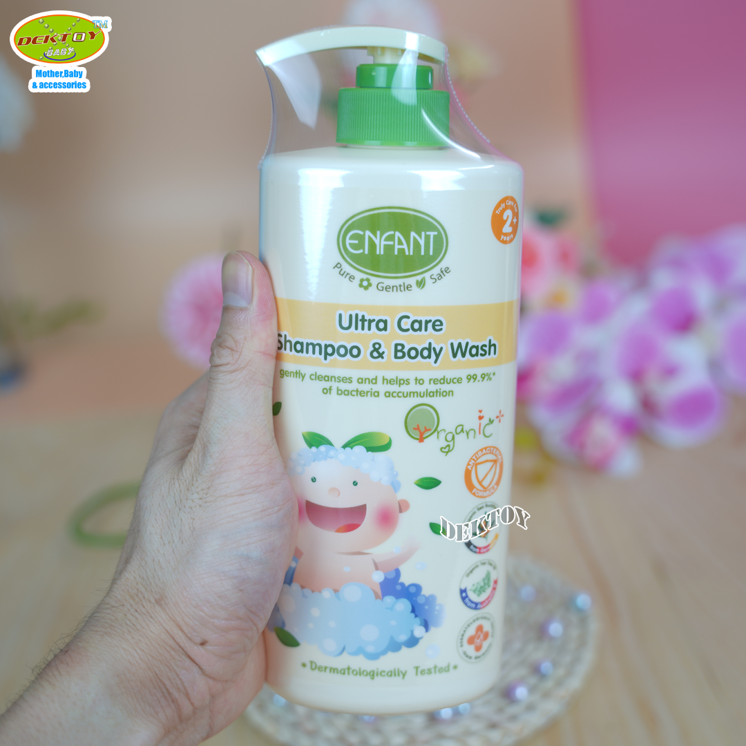 ENFANT (อองฟองต์) ขวด แชมพูและอาบน้ำ 2 ปีขึ้นไป Ultra Care Shampoo & Body Wash 500 ml.