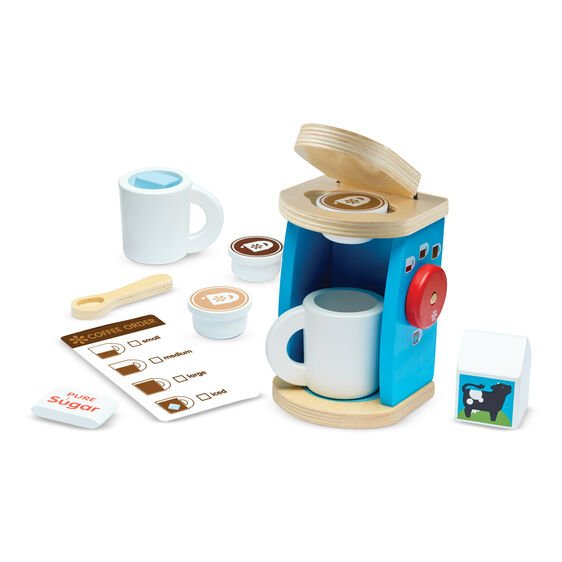 ชุดกาแฟของเล่น Melissa & Doug Wooden Brew & Serve Coffee Set รุ่น 9842 ของเล่นเสริมพัฒนาการเด็ก