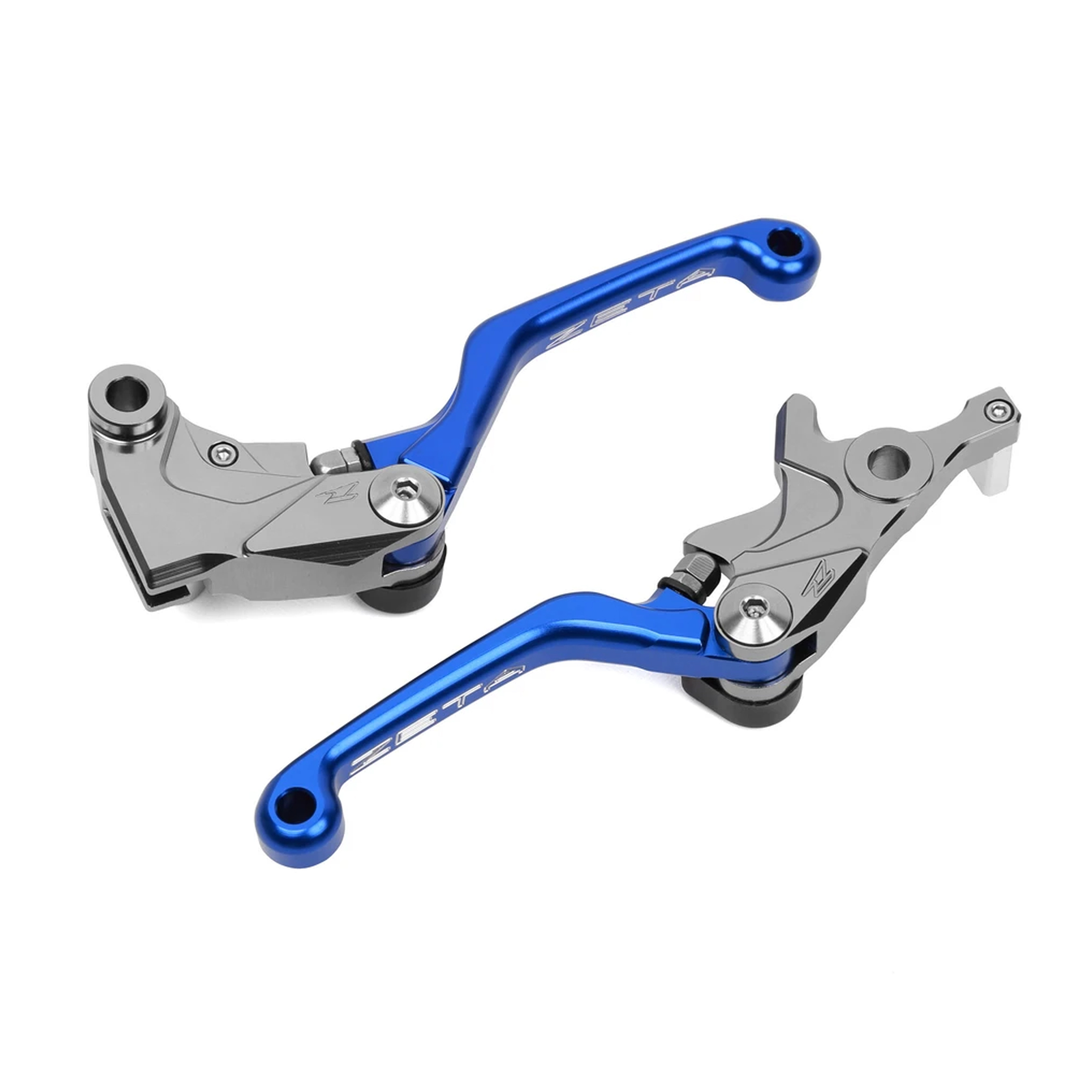 มือเบรค/คลัทต์ Zeta Pivot Lever Set CP Blue - KLX125/150/230/250, Versys250/300, D-tracker250