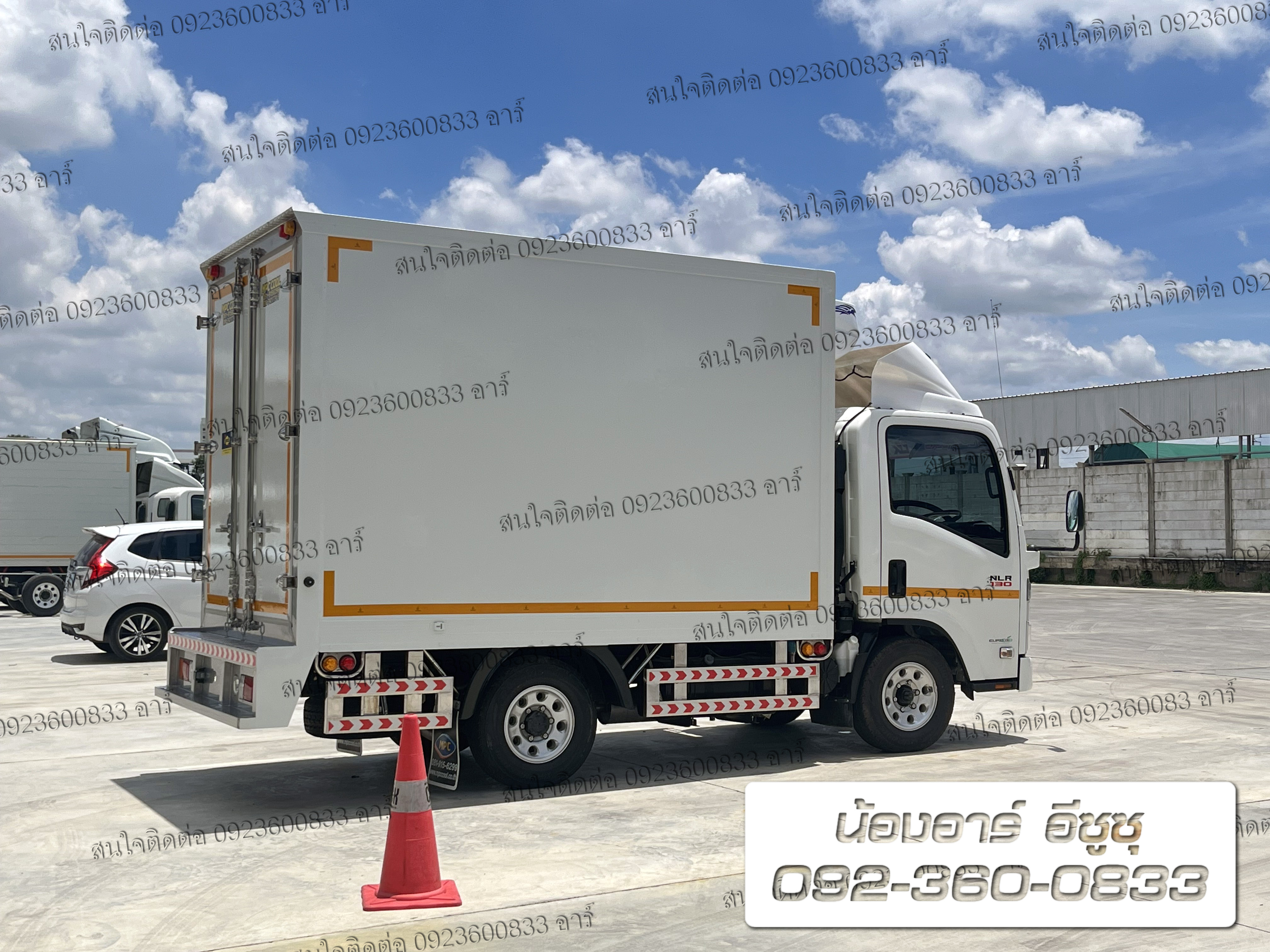 4 ล้อ ISUZU NLR130 แรงม้า พร้อมตู้บรรทุก3ประตู (ตู้เก็บอุณหภูมิ ติดแอร์ -18 ํ)