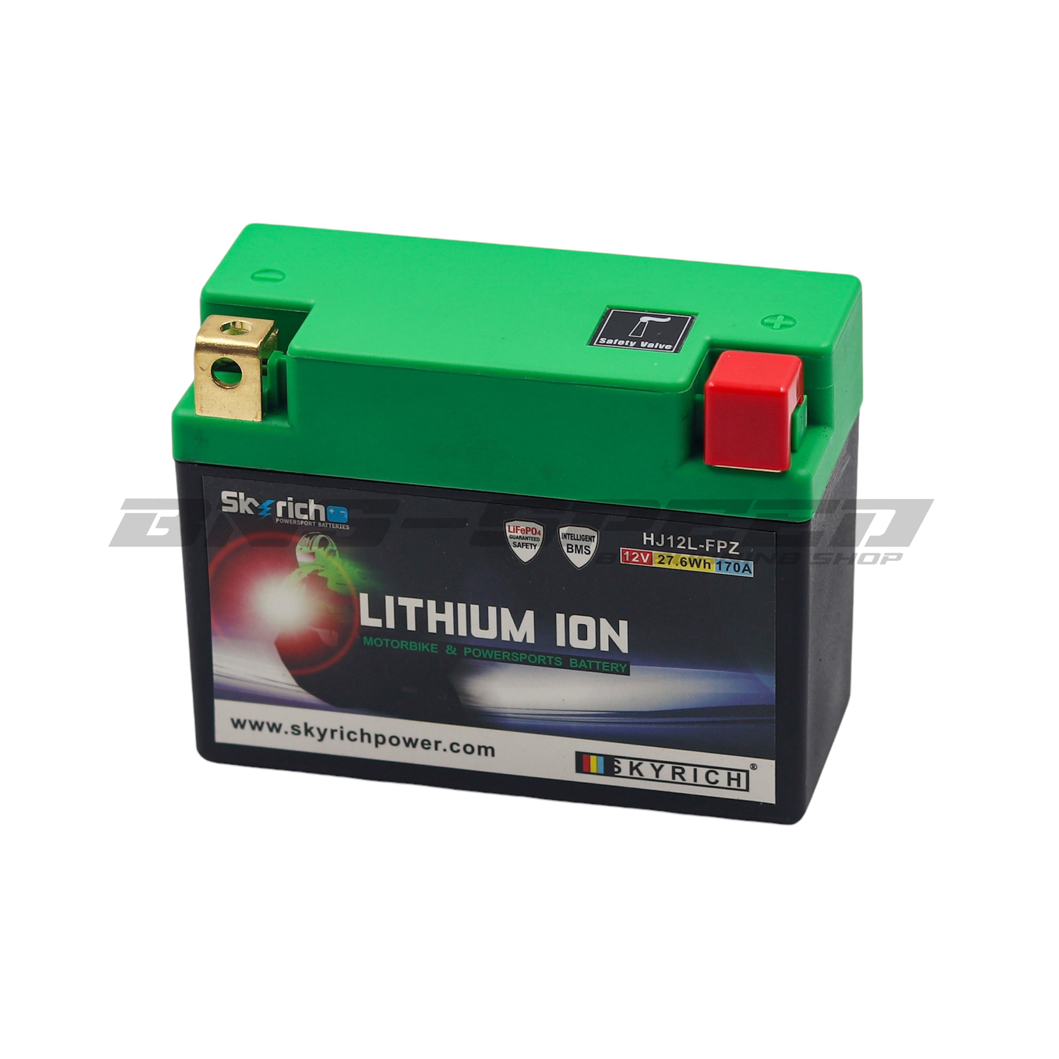 แบตเตอรี่ Skyrich Lithium Ion HJ12L-FPZ สำหรับ CRF250R/RX 2022-2025, CRF450R/RX 2021-2025
