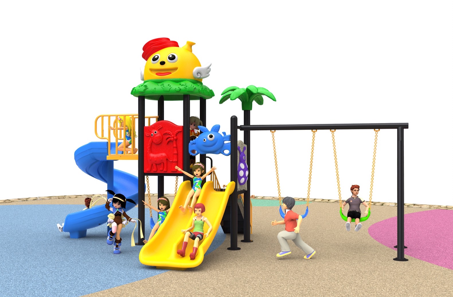 ส่งติดตั้งฟรี เครื่องเล่นสนามกลางแจ้ง-ในร่ม,ชุดตัวตลกหรรษา,สไลเดอร์ใหญ่,ครุภัณฑ์สนามเด็กเล่น,งบ.สพฐ,โครงการโรงเรียนประชารัฐ, เครื่องเล่นสนามระดับก่อนประถมศึกษา, playground,สไลเดอร์,ของเล่นเสริมพัฒนาการ,เครื่องเล่นสนาม, สนามเด็กเล่น ทำงบประมาณ70,000 บาท