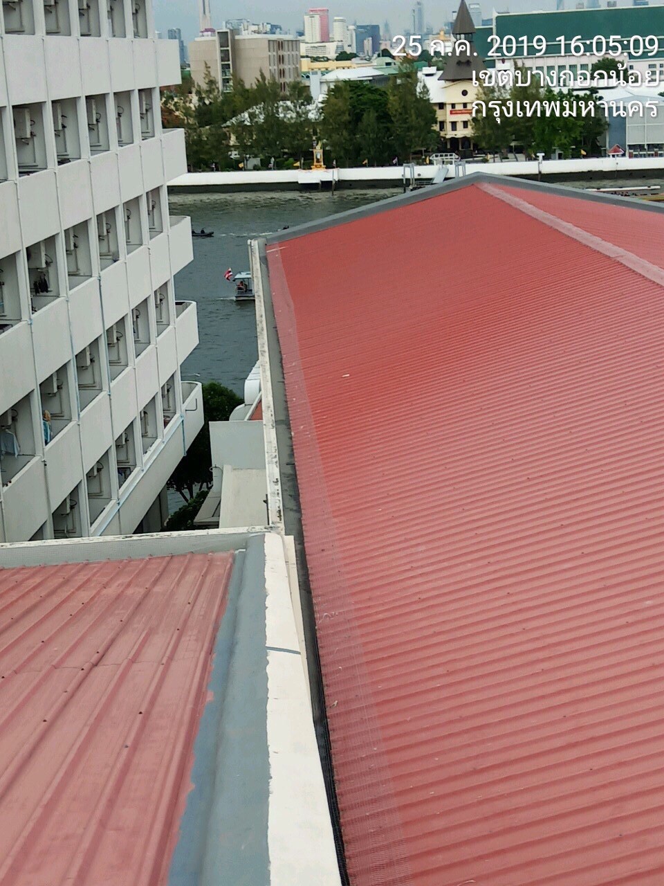 งานซ่อมหลังคา,ฝ้า,ผนัง,หอสมุด รพ.ศิริราช