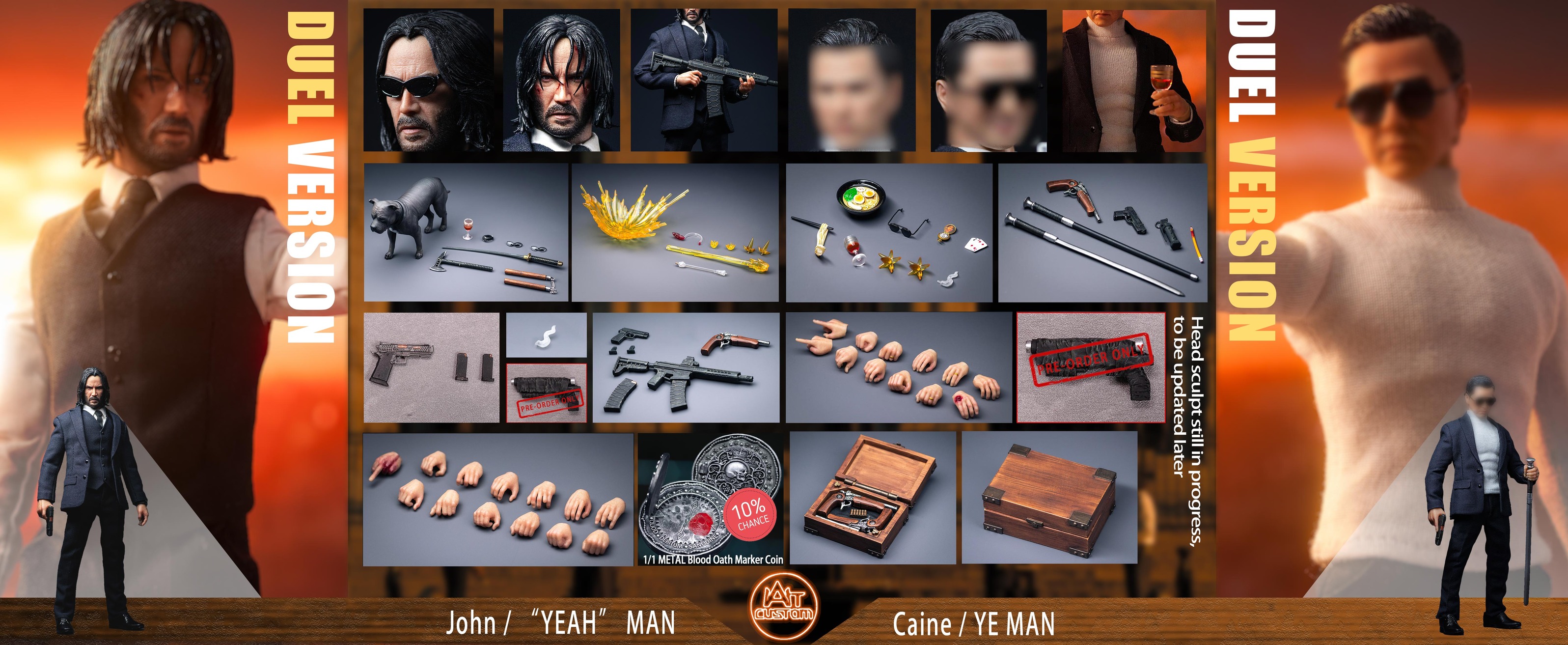 [สั่งจอง]Aton Custom 1/12 : John Wick 4