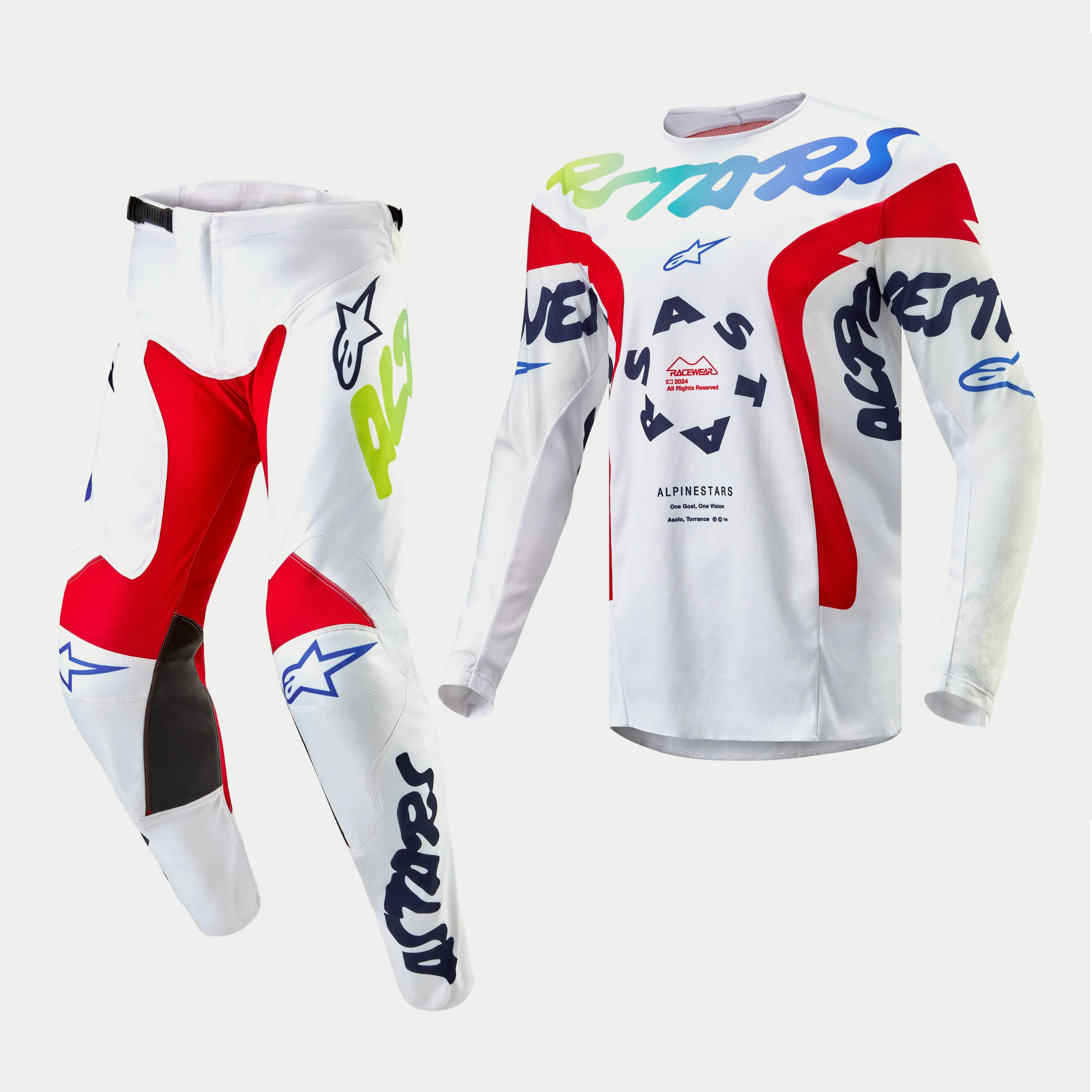 ชุด Alpinestars 2024 Racer Hana - White/Multicolor
