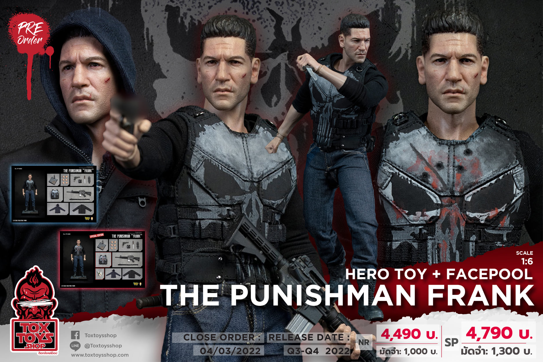 [สั่งจอง]Hero Toy + Facepool 1/6 : The Punishman Frank