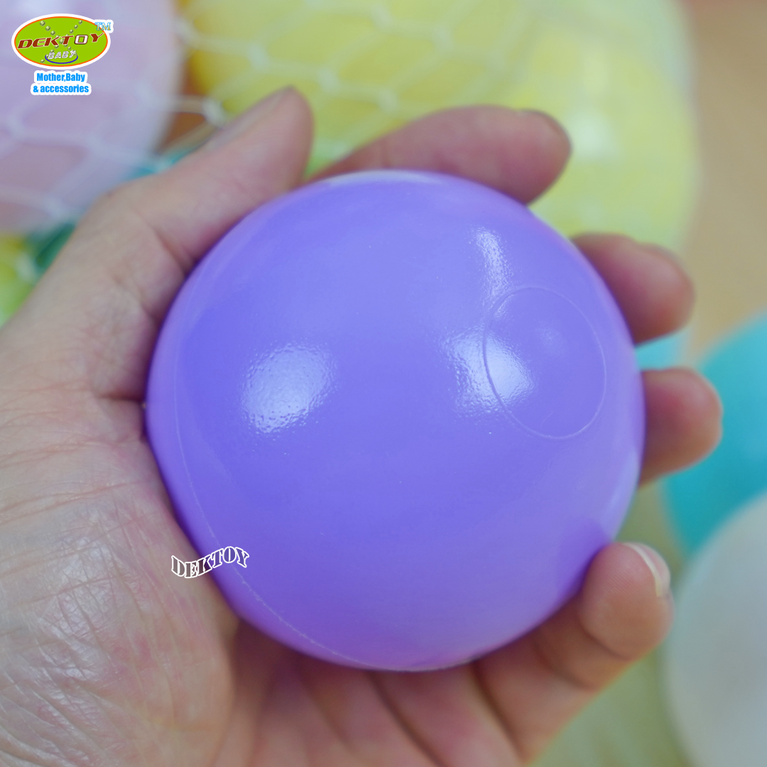 ของเล่นเด็ก SR TOY ลูกบอลพลาสติกหลากสี ขนาด 2.8 นิ้ว 100 ลูก