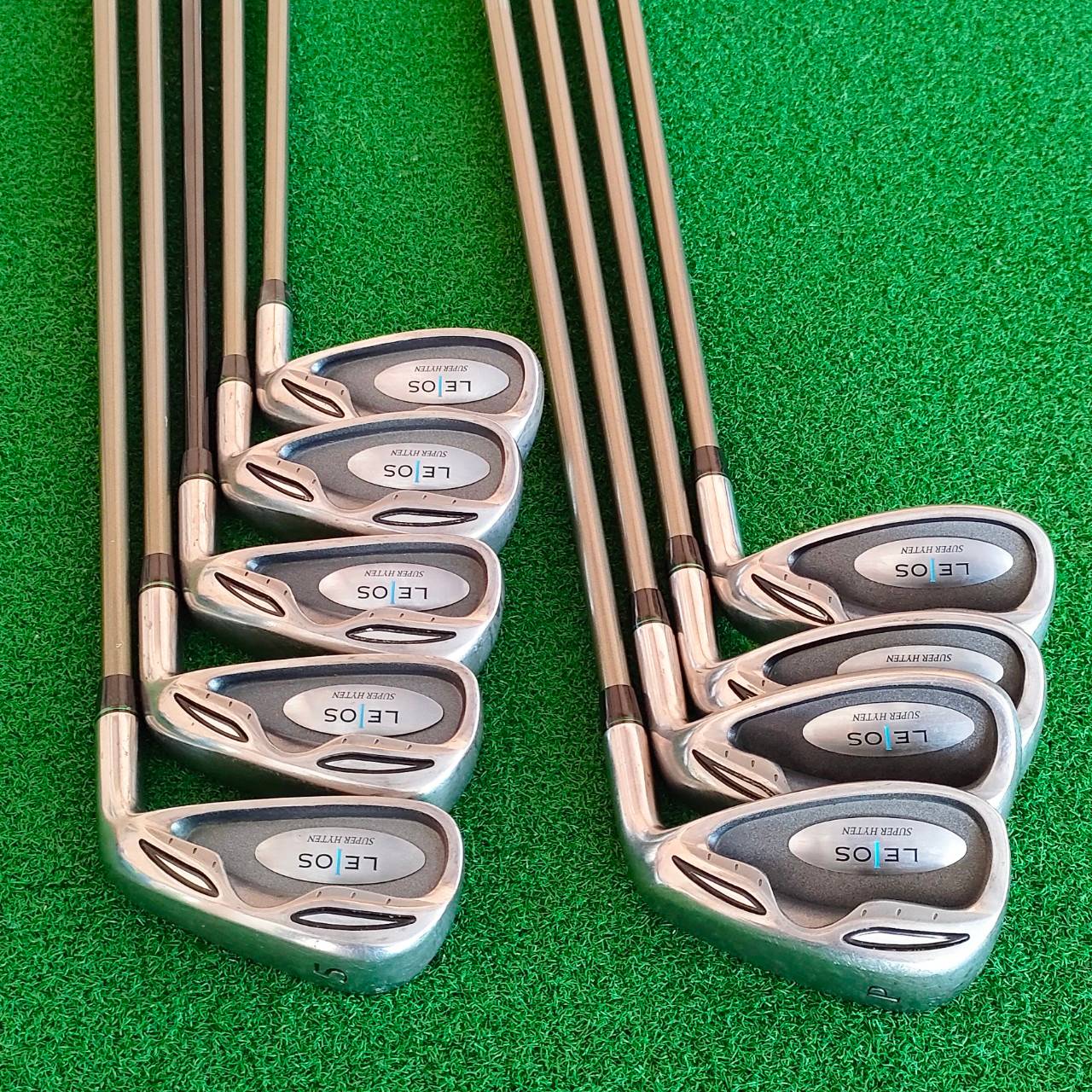 ชุดเหล็ก LEIOS SUPER HYTEN มีเหล็ก 5 - 9 เเละ PW AW(องศา48) AW (องศา53) SW ก้าน KASCO ELASTER I4200 FLEX R เป็นชุดสุดยอดพรีเมี่ยมของ KASCO