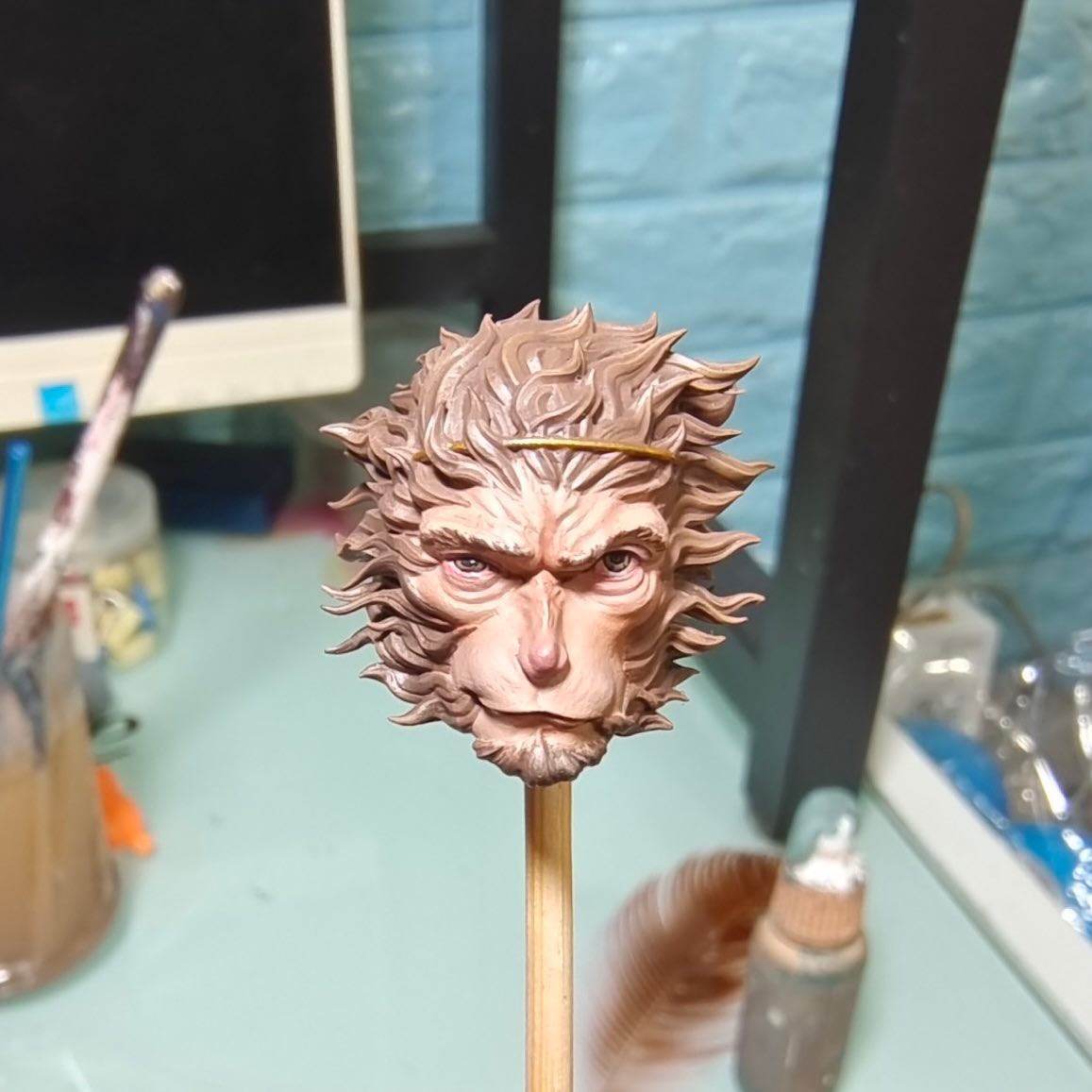 [พร้อมส่ง ] c.tudio 1/12 : Wukong custom Head เวอร์ชั่นหัวดิบไม่ลงสี - มีให้เลือก 4 แบบ