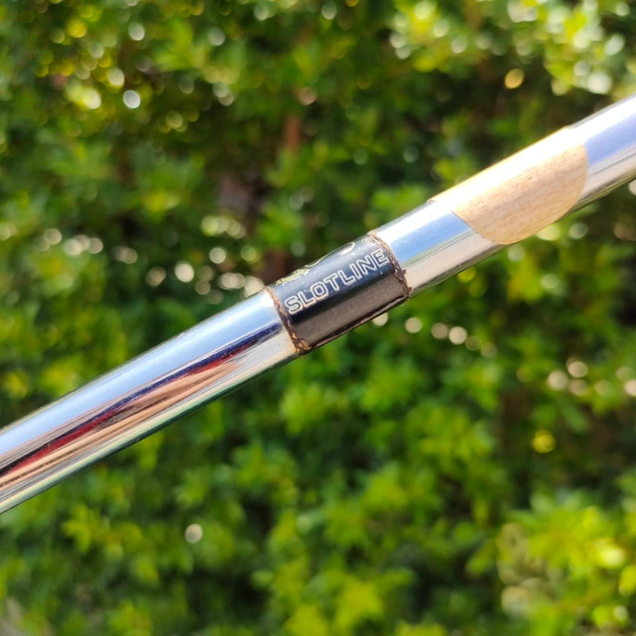 PUTTER SLOTLINE ความยาว 35 นิ้ว ก้านเจาะทะลุตรงกลาง และถ่วงบล๊านซ์ ไว้ทั้งสองข้าง น้ำหนักดีมาก ไม้กอล์ฟมือสอง ของแท้ BY NakaraLuxurious