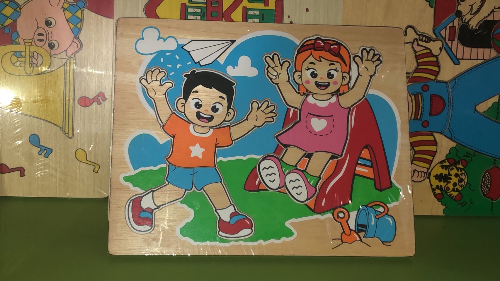 ภาพตัดต่อ เด็กชายเด็กหญิง เรียนเรื่องเพศ ,ของเล่น, ของเล่นเด็ก, จิ๊กซอว์ ของเล่นไม้, ของเล่นเสริมพัฒนาการ, ของเล่นเด็กอนุบาล, สื่อการสอนเด็กอนุบาล