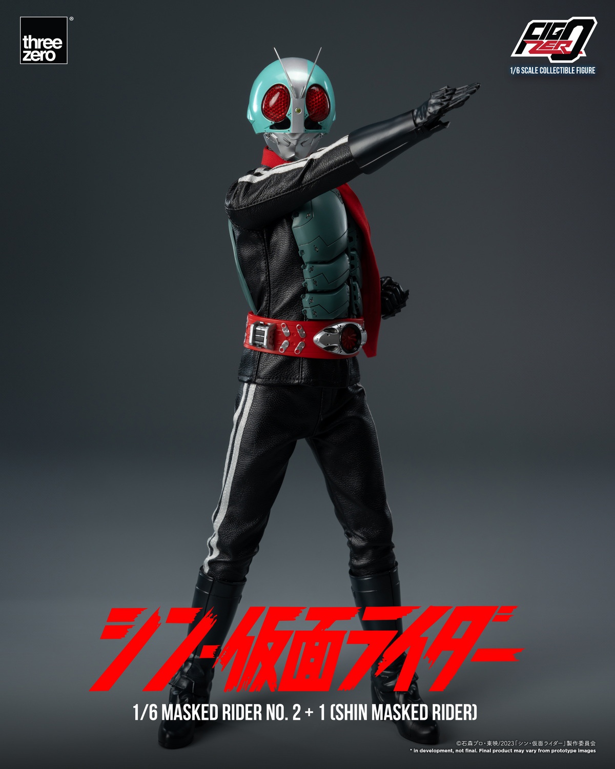[พร้อมส่ง] Threezero 3Z06780W0 1/6 : SHIN MASKED RIDER FigZero Masked Rider No.2+1