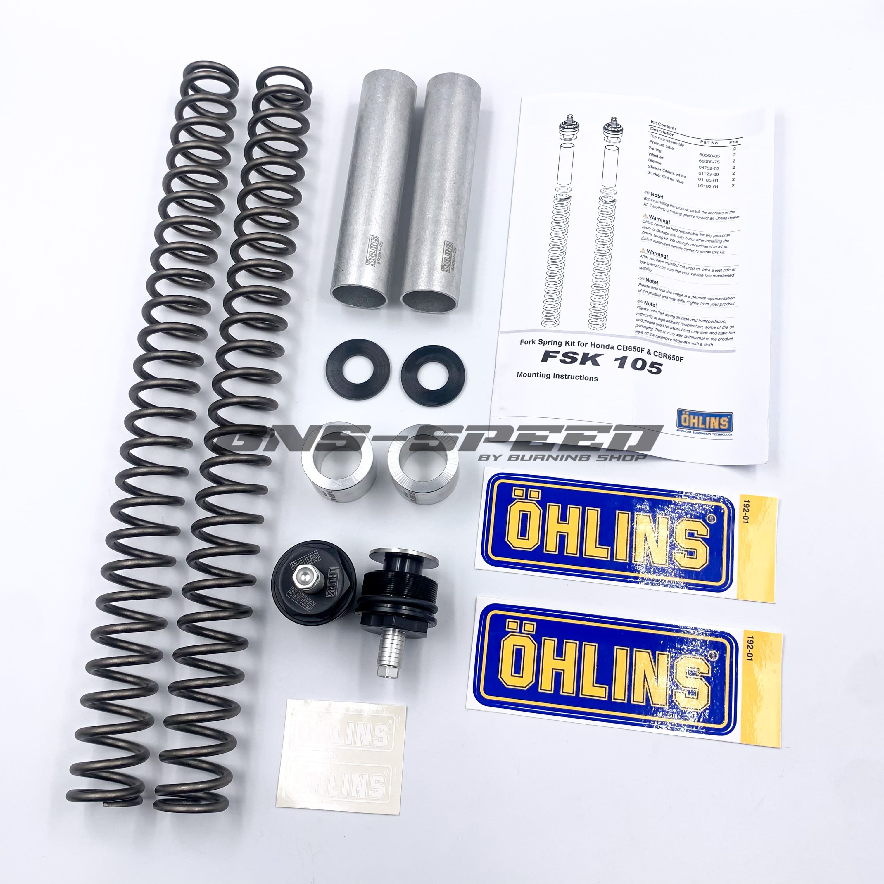 สปิงโช๊คหน้า Ohlins CB/CBR650F (FSK 105)