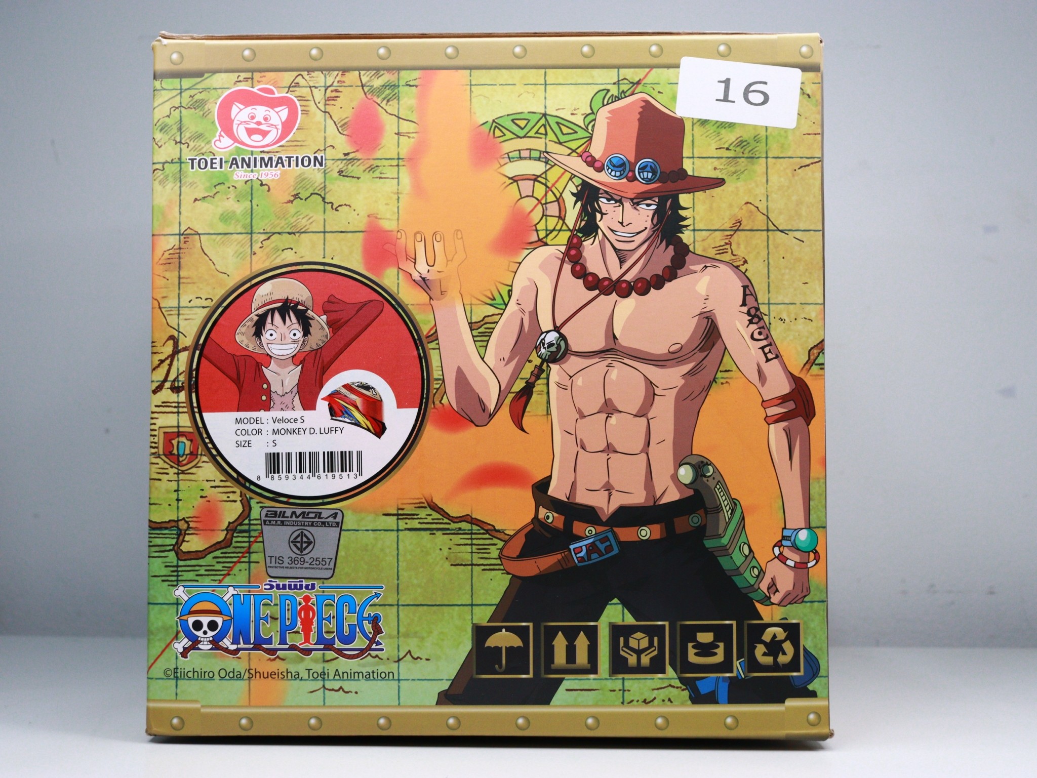หมวกกันน็อค BILMOLA วันพีช รุ่น Veloce S(MONKEY D.LUFFY) Size:S