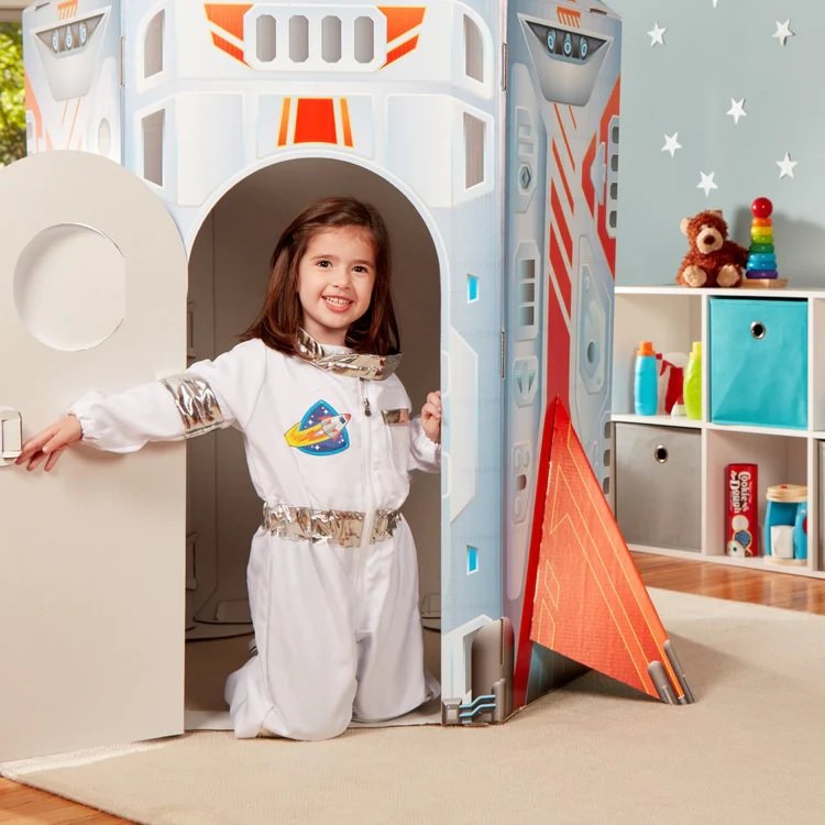 ชุดแฟนซีนักบินอวกาศ ฟรีไซส์ 3-6 ขวบ สูง 100-135 cm Melissa & Doug รุ่น 8503 Astronaut Role Play Costume Set รุ่น 8503 ของเล่นเสริมพัฒนาการเด็ก