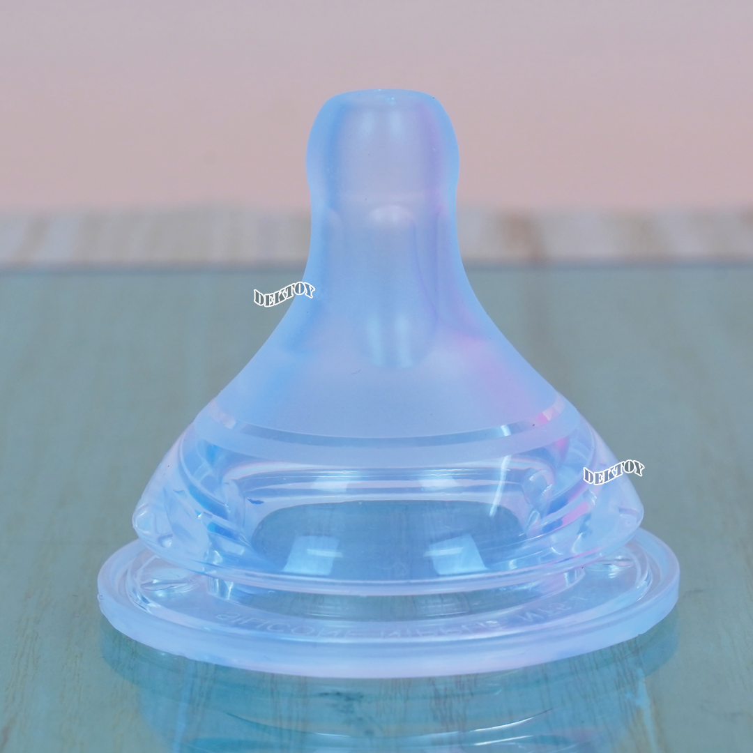 Natur infinit one size เนเจอร์ จุกนมอินฟินิท จุกนมไม่ดูดไม่ไหล คอกว้าง แพ็ค2ชิ้น 0-18 เดือน 85225