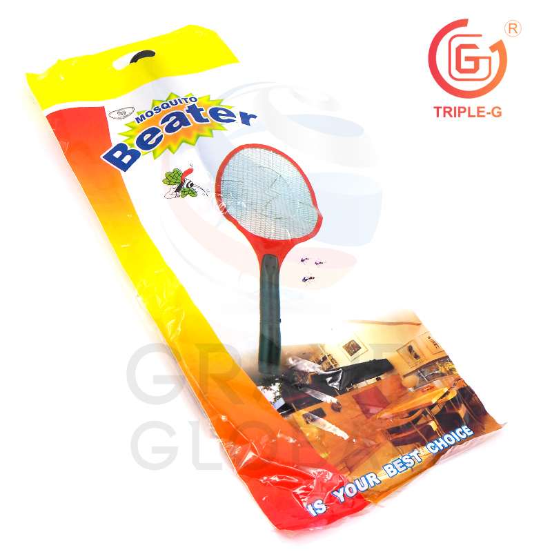 Triple-G | ไม้ตียุง ชาร์จไฟบ้าน Mosquito Beater เซฟตี้ 9 นิ้ว สีส้ม
