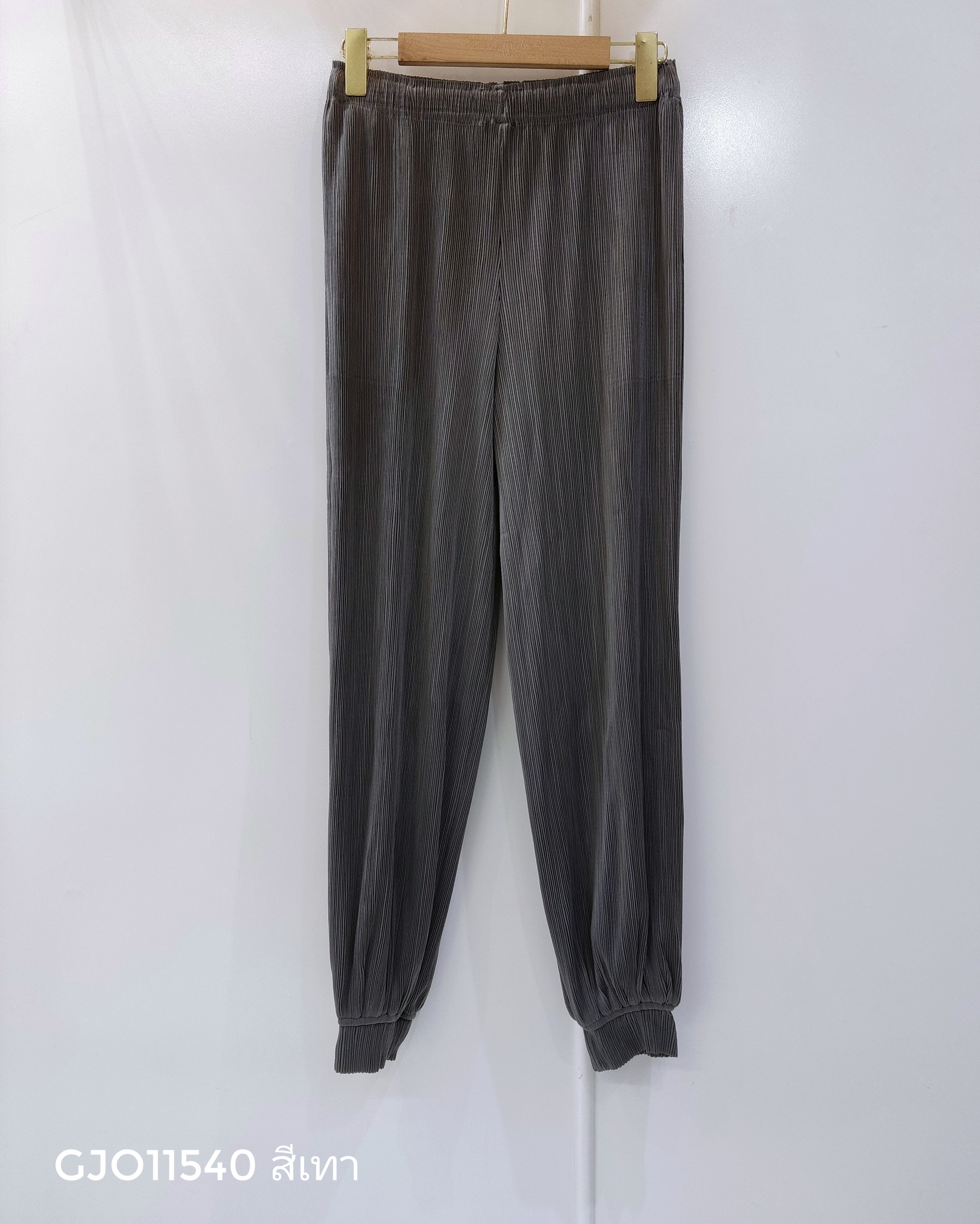 ยาว 36.5 นิ้ว!! 2MUAY รุ่น GJO11540 กางเกงพลีทคุณภาพ JOGGER PLEATED PANTS 7 สี FREE SIZE