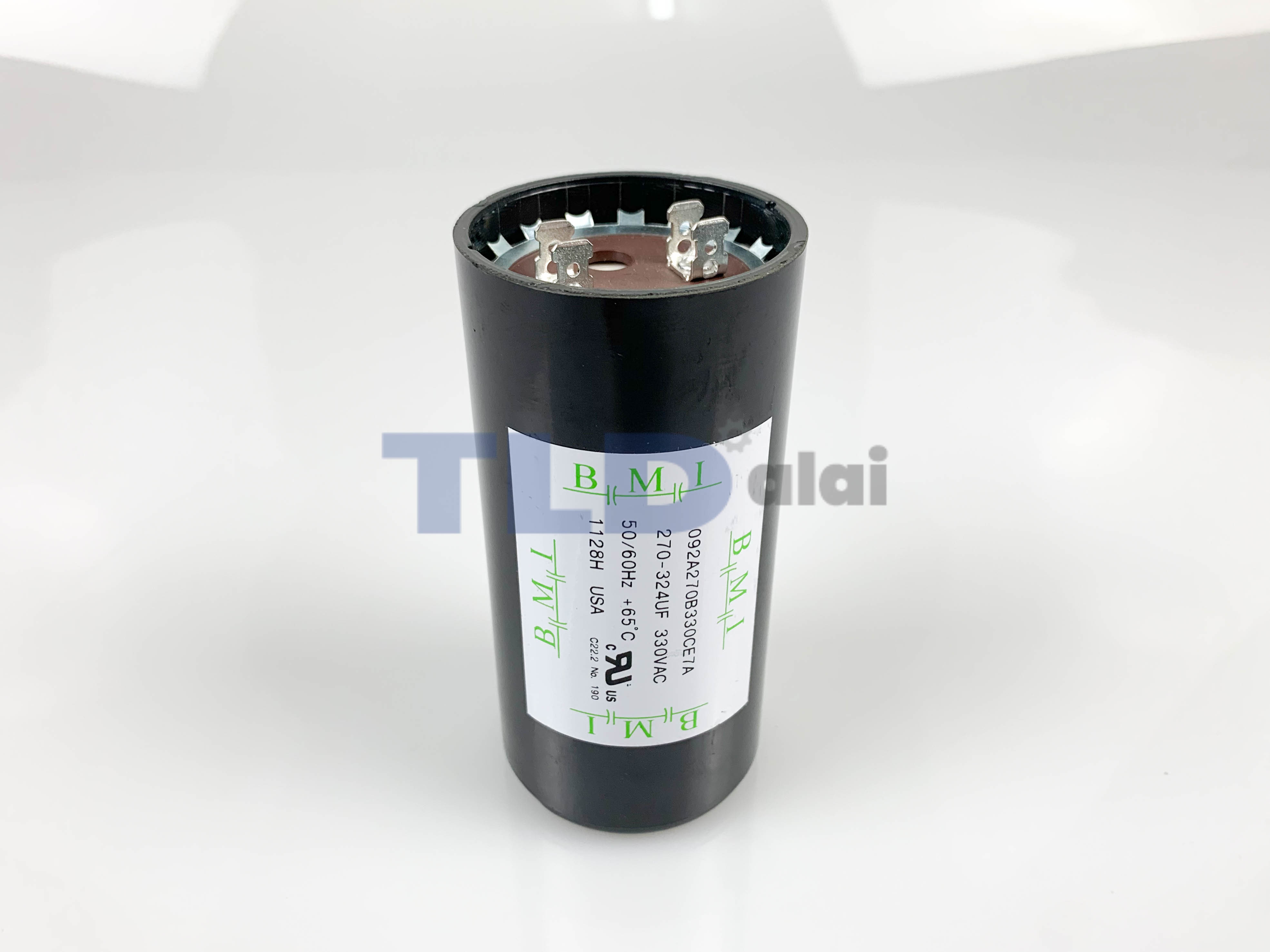 คาปาซิเตอร์สตาร์ท 270-324uf 330v ใช้กับ ปั๊มน้ำบาดาล, ปั๊มซัมเมอร์ส(ซัมเมิส), Franklin , คาปาซิเตอร์, START CAPACITOR ยี่ห้อ BMI
