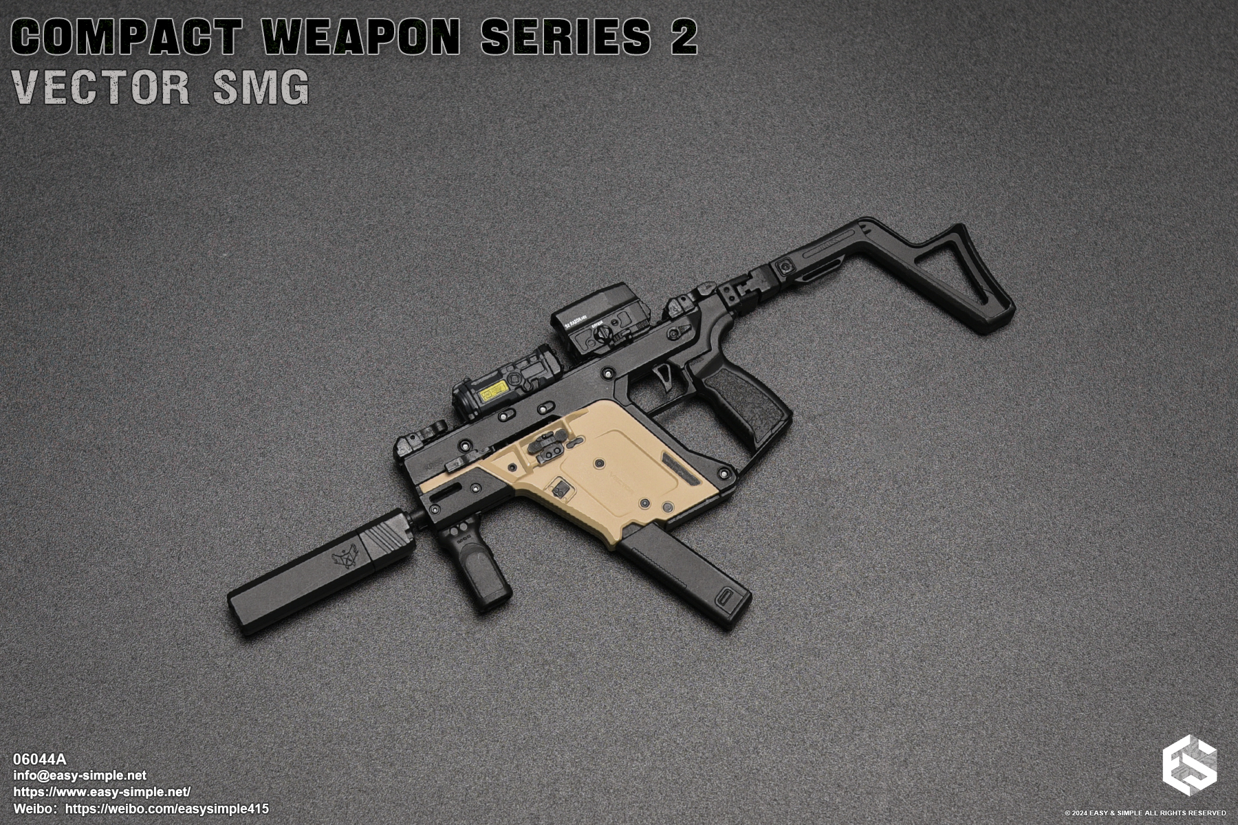 [พร้อมส่ง] "Easy&Simple 1/6 : COMPACT WEAPON SERIES 2 VECTOR SMG - 06044 A"