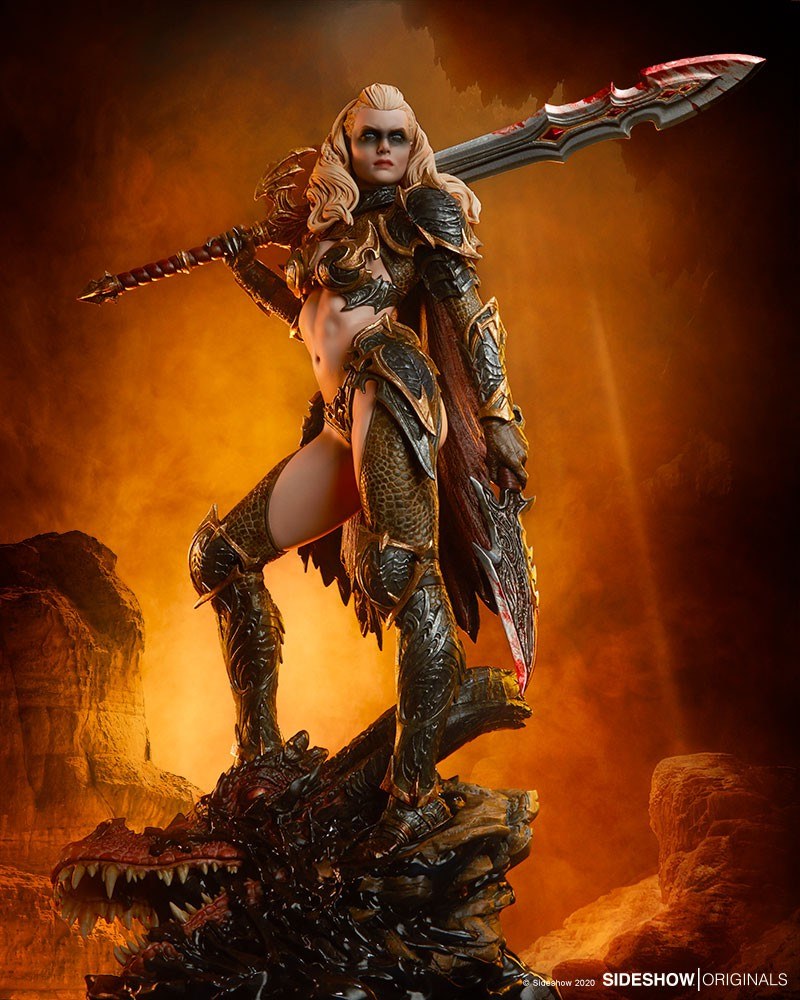 [สั่งจอง]Sideshow 300752 Warrior Forged in Flame Statue : the Dragon Slayer