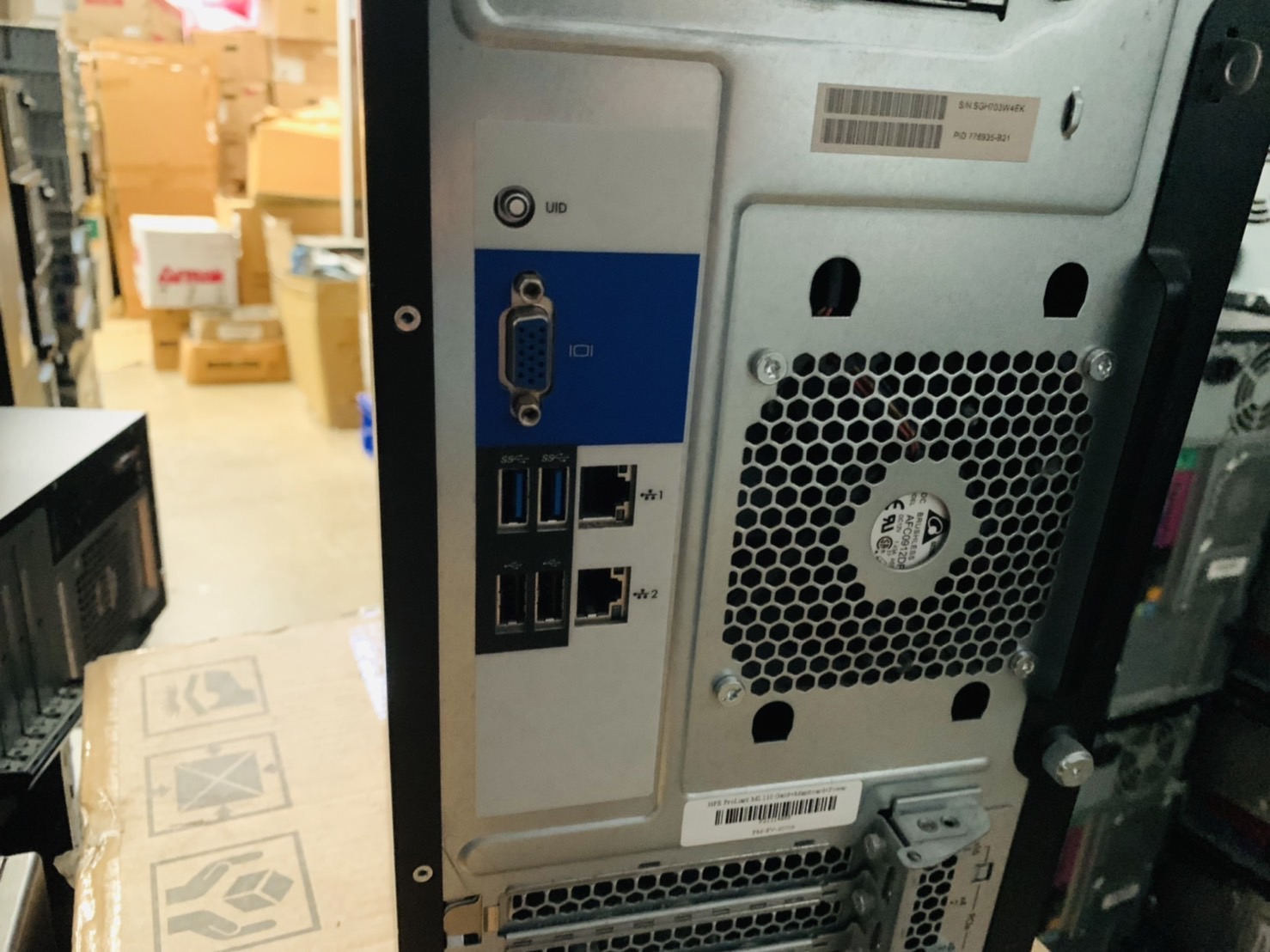 HP ProLiant ML110 Gen9 Server คอม เซิร์ฟเวอร์ CPU E5-2620v2 Ram 8 GB SAS 300 GB x2