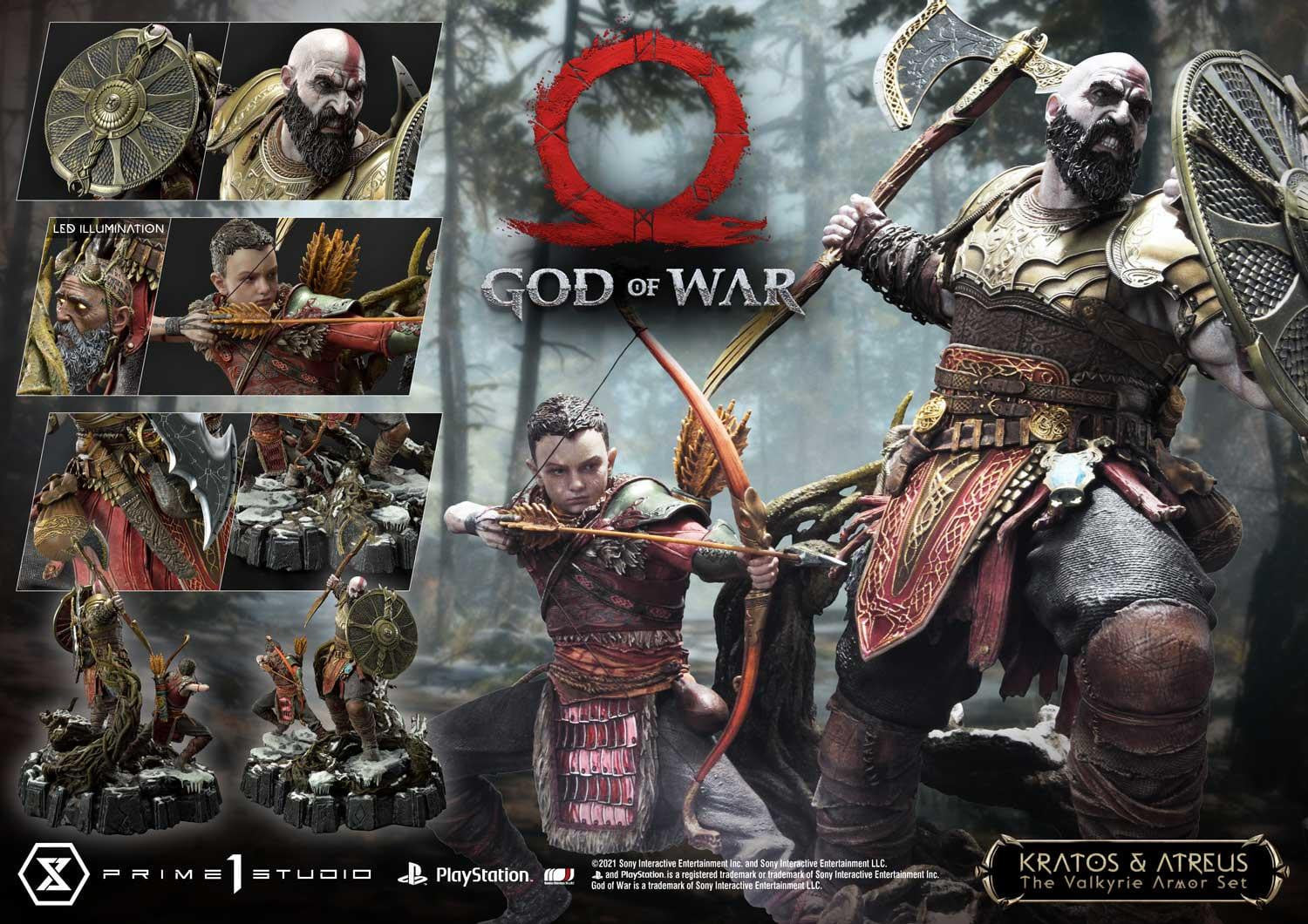 [สั่งจอง]Prime 1 Studio UPMGOW-03 1/4 : God of War - Kratos & Atreus The Valkyrie Armor Set