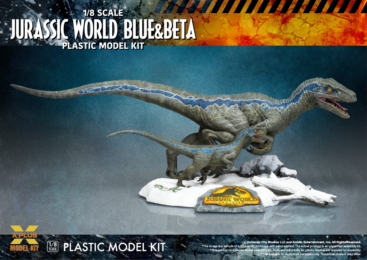 [สั่งจอง] X-Plus 1/8 : Blue & Beta (Jurassic World Dominion) [Model Kit]