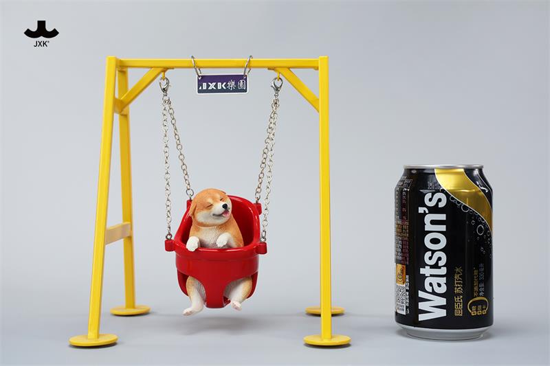 [สั่งจอง]JXK 1/6 : Shiba Inu Figurine on The Swing