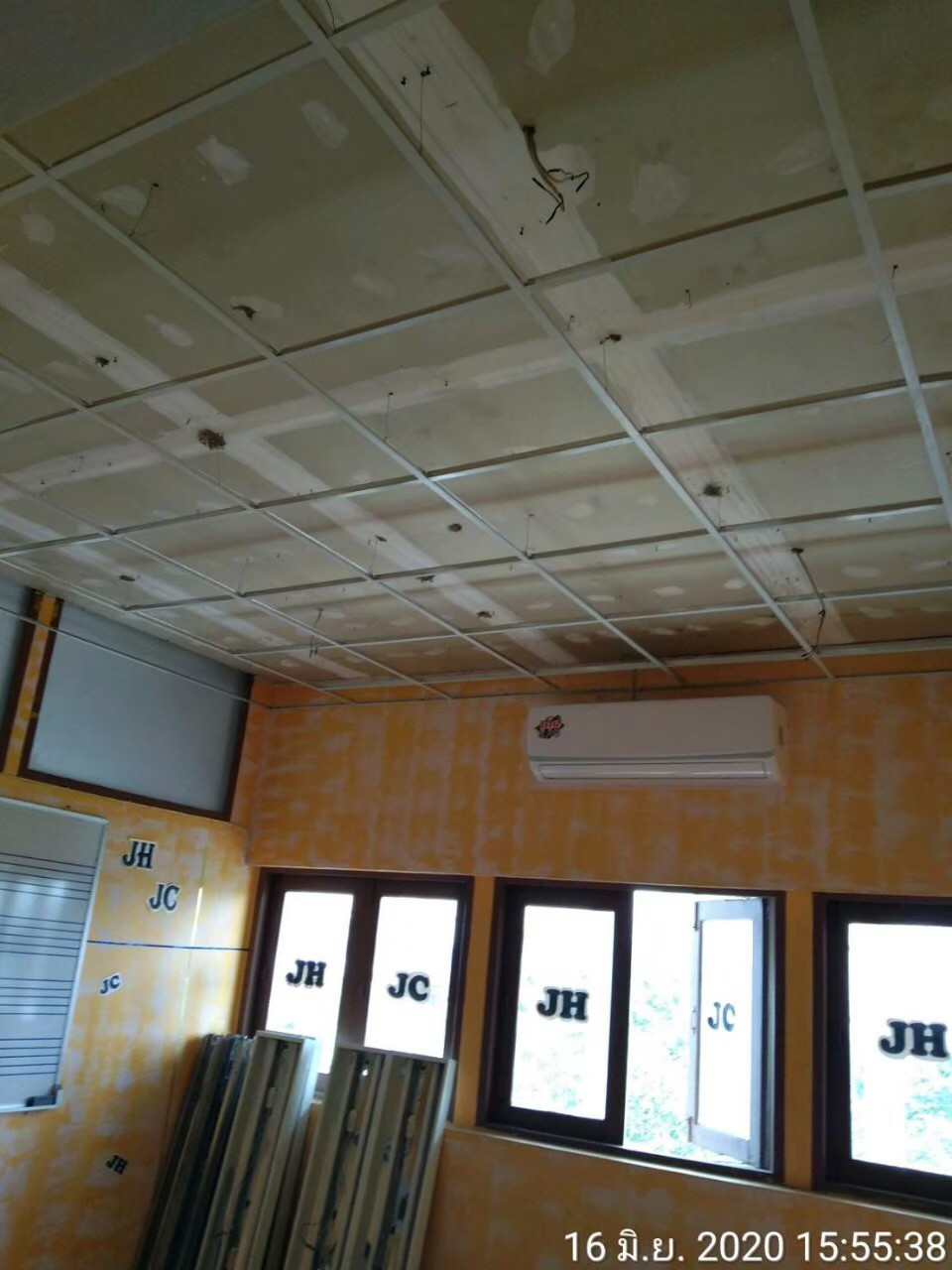 ดุริยางค์ตำรวจ(ปากเกร็ด) ปรับปรุงหลังคา,ฝ้า,เพดาน