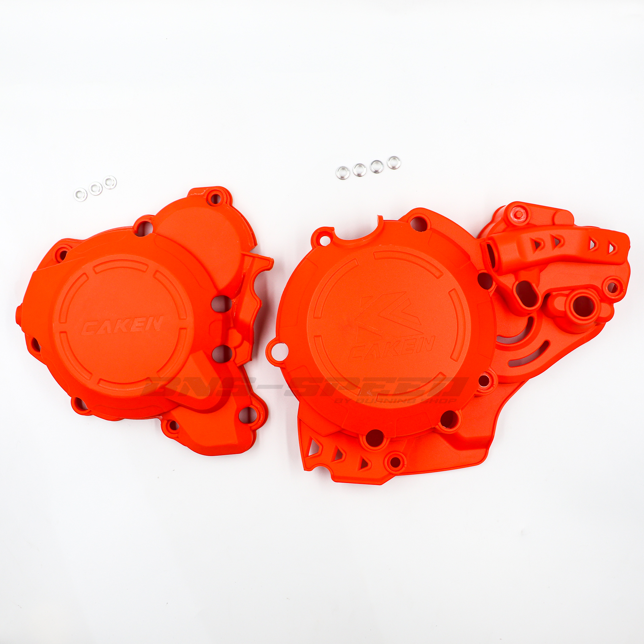 การ์ดเครื่อง Caken Clutch/Ignition Protector - สีส้ม KTM/Husqvarna/Gasgas (2T) 2019-23