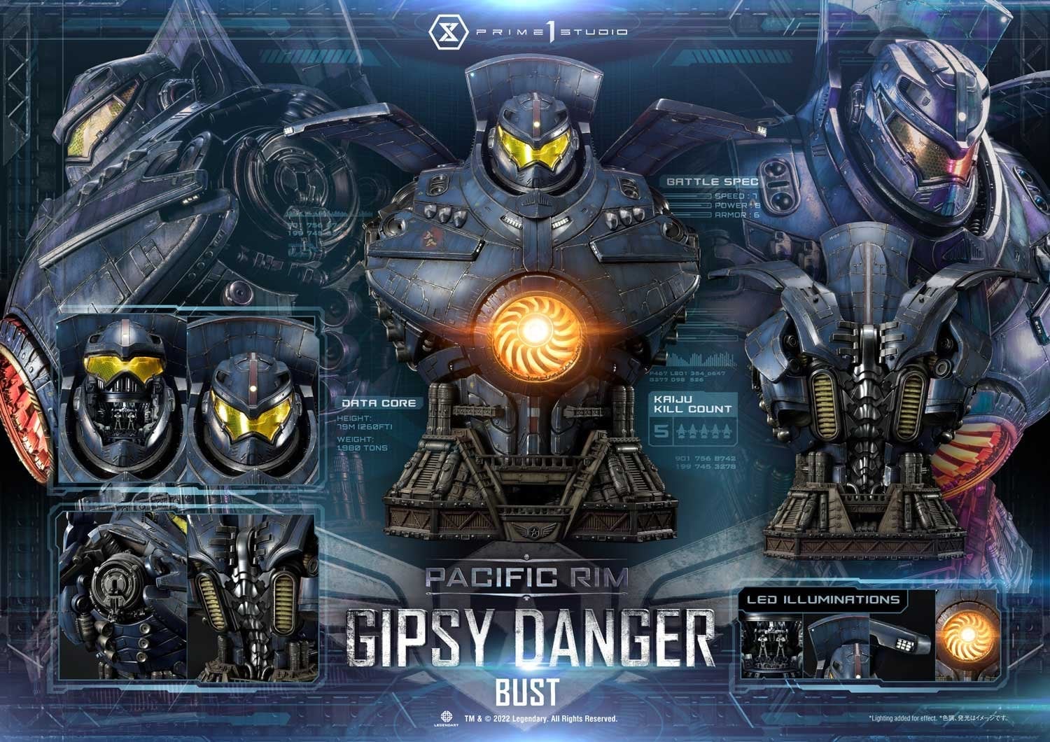 [สั่งจอง]Prime 1 Studio Non Scale : Gipsy Danger Bust (Pacific Rim)