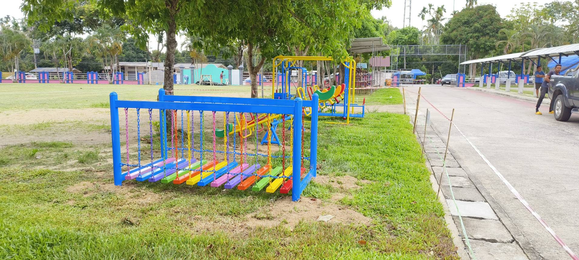 สะพานเหล็กเดินทรงตัว เครื่องเล่นสนามกลางแจ้ง เครื่องเล่นสนามเหล็ก , ของเล่น สั่งผลิต 10-20 วัน