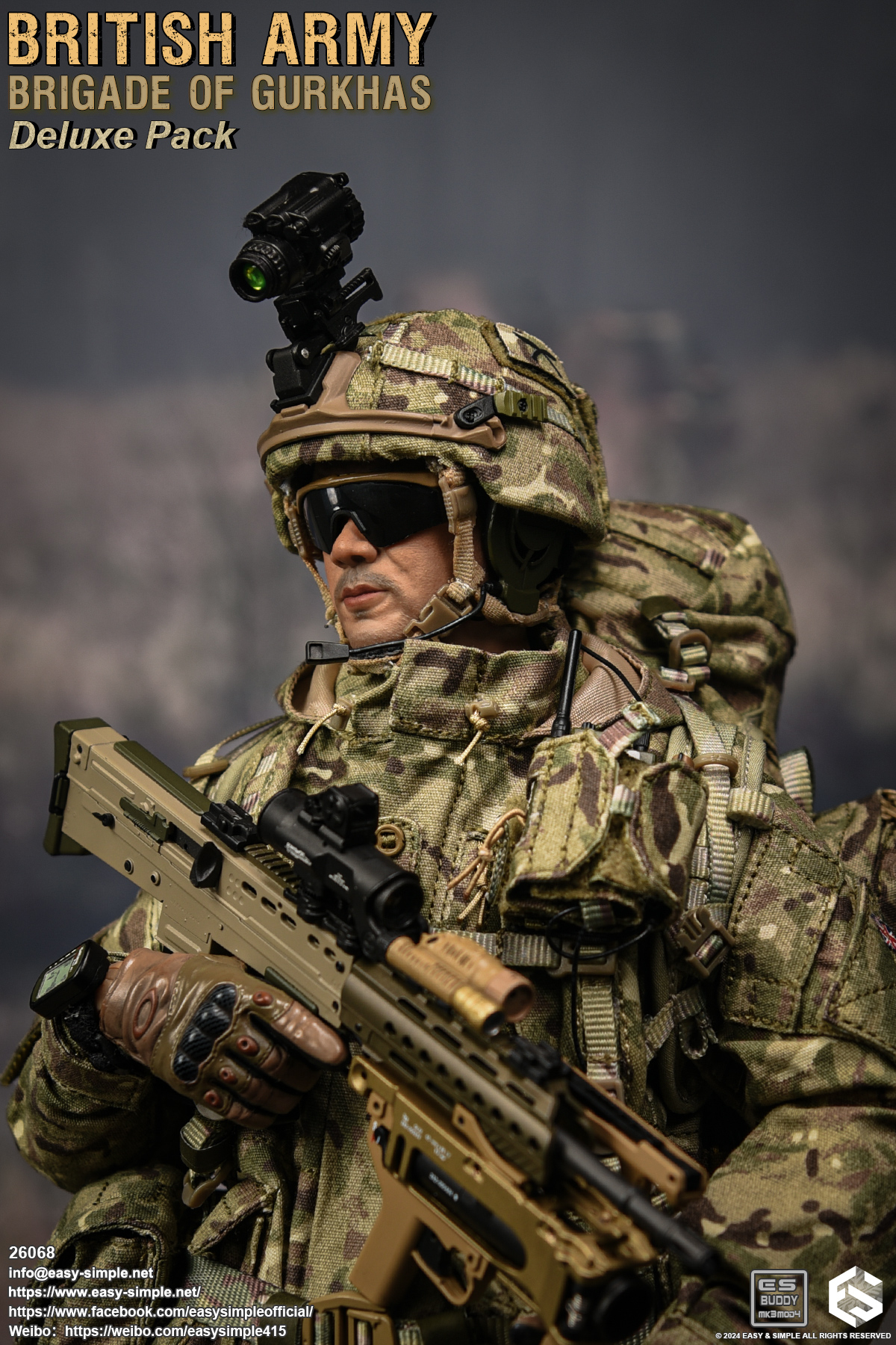 [สั่งจอง]Easy&Simple 26068 1/6 : British Army Brigade of Gurkhas Deluxe Pack