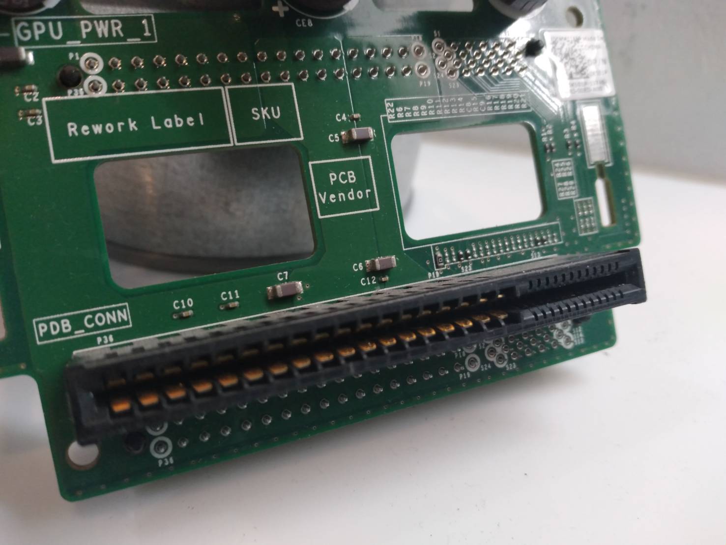 Dell T320 T420 Power Supply Distribution Backplane Board K501P 0K501P