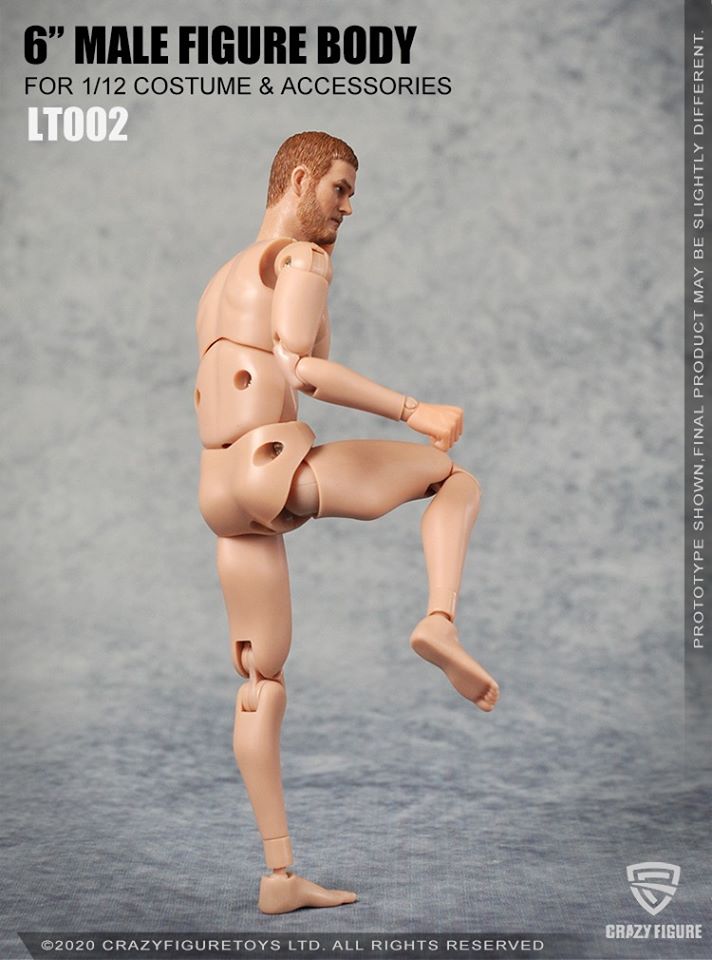 [สั่งจอง]Crazy Figure LT002 1/12 The head carves the multi joint movable male body