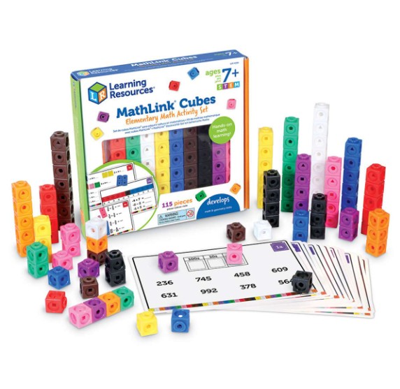ชุดกิจกรรมลูกบาศก์คณิตศาสตร์ ฝึกคิดเลข MATHLINK CUBES ELEMENTARY MATH ACTIVITY