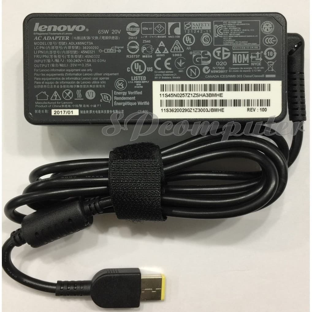 Adapter LENOVO อแดปเตอร์ของแท้ LENOVO Ideapad 300 305 500 G40-70 G40-80 Z40-70 Z50-70 B40-70 20V 3.25A USB Pin