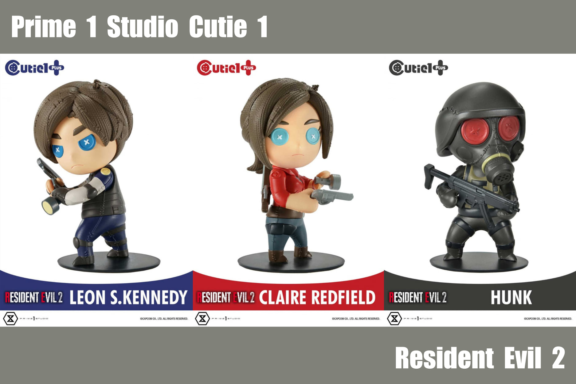 [สั่งจอง]Prime 1 Studio Cutie 1: Resident Evil 2 (Leon, Claire, Hunk)