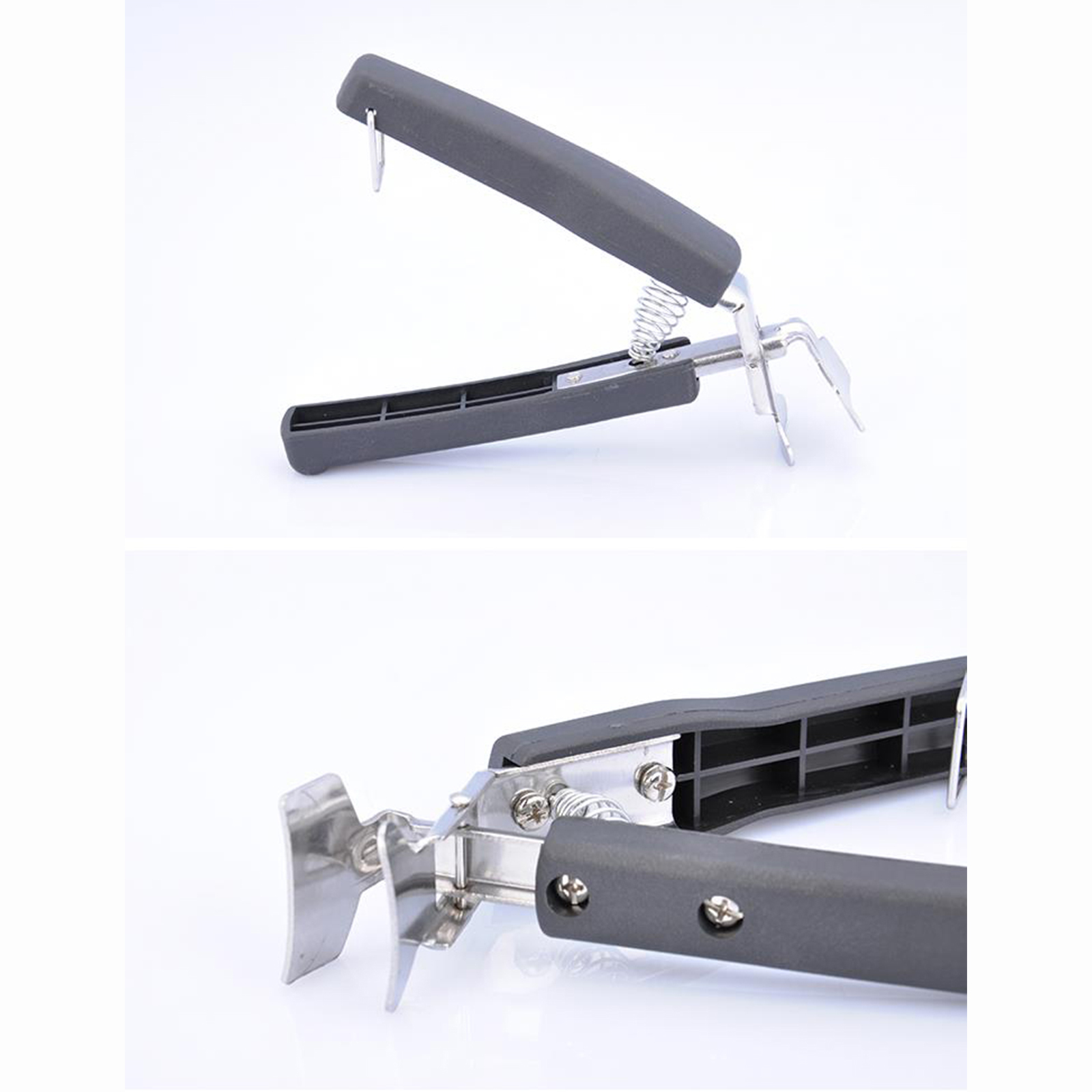 คีมคีบกระทะร้อน หัวงอ 90องศา มี 2รุ่น มาตรฐาน / ซิลิโคน เตาร้อน หมูกระทะ มีสปริง แข็งแรง