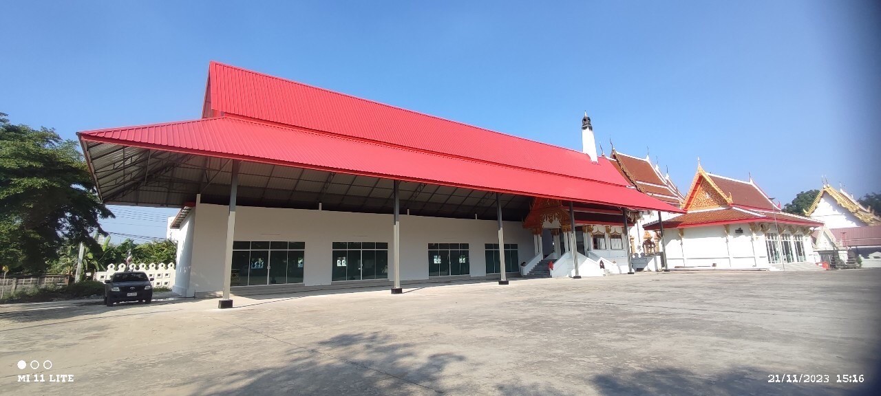 งานสร้างหลังคาคลุมเมรุ วัดบางแพรก