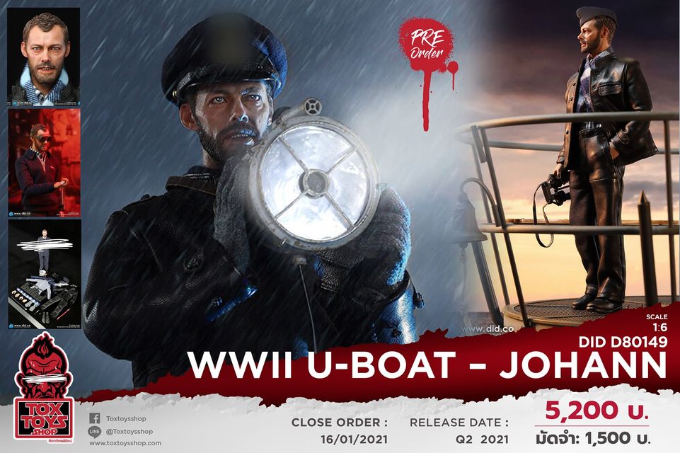 [สั่งจอง] DID D80149 1/6 : WWII U-Boat – Johann