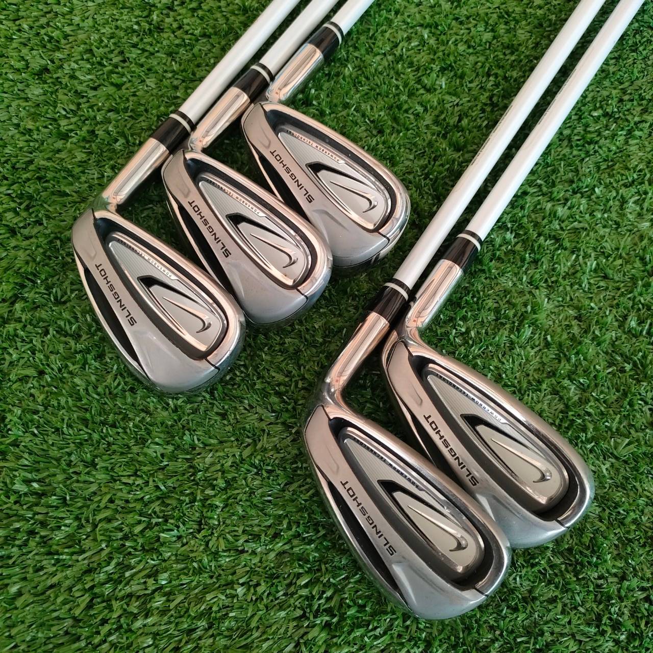 ** ไม้กอล์ฟสำหรับผู้หญิง ** ชุดเหล็ก NIKE SLINGSHOT มีเหล็ก 7-9 เเละ PW SW ก้าน SLINGSHOT FLEX W