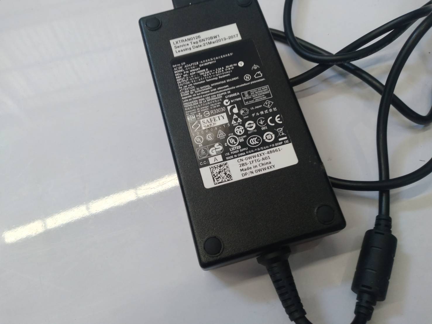 Original OEM 0WW4XY 19.5V 9.23A 180W For Dell INSPIRON 15 7000 7559 7577 045G4G