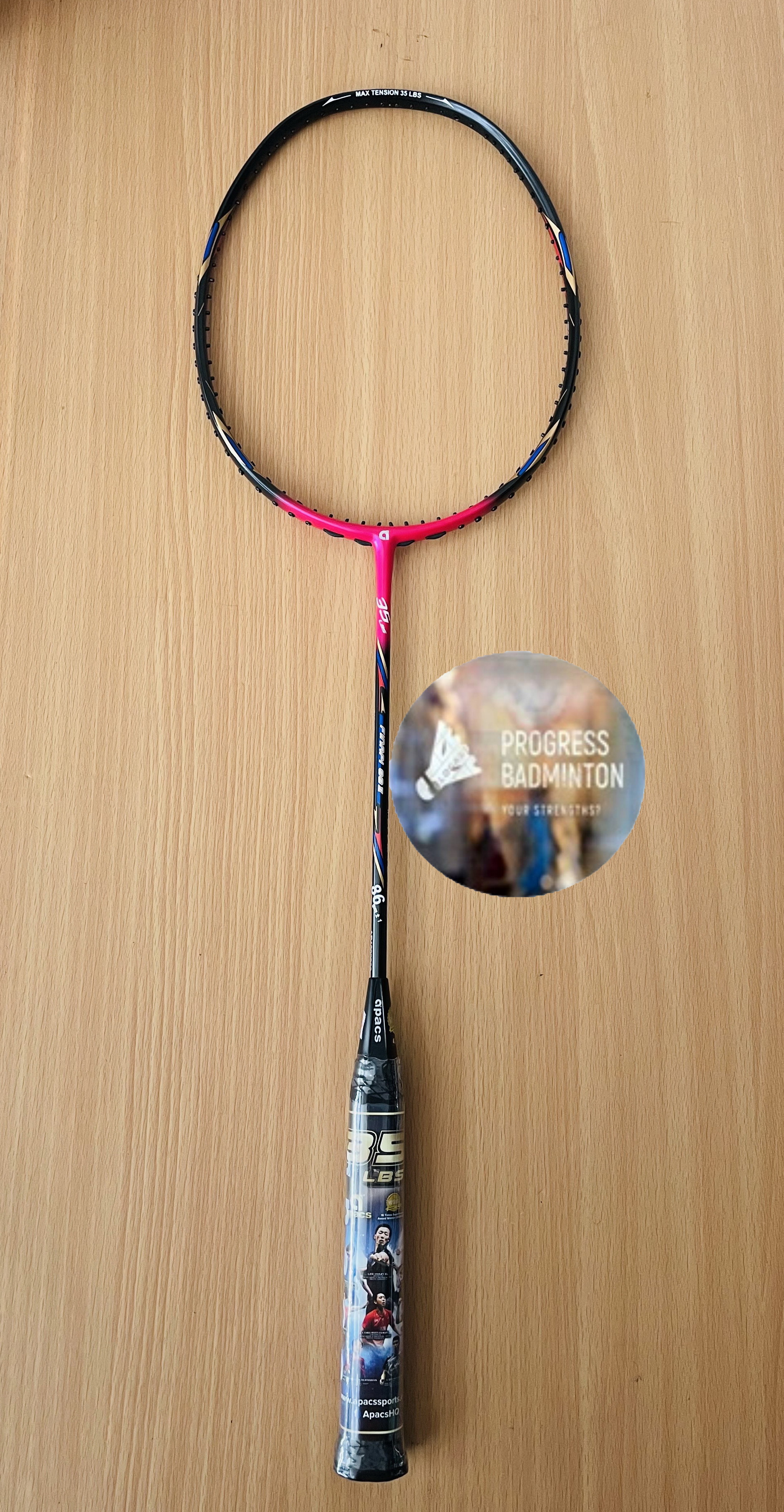 ไม้แบดใหม่ Apacs Finapi 88II (Matte Pink)