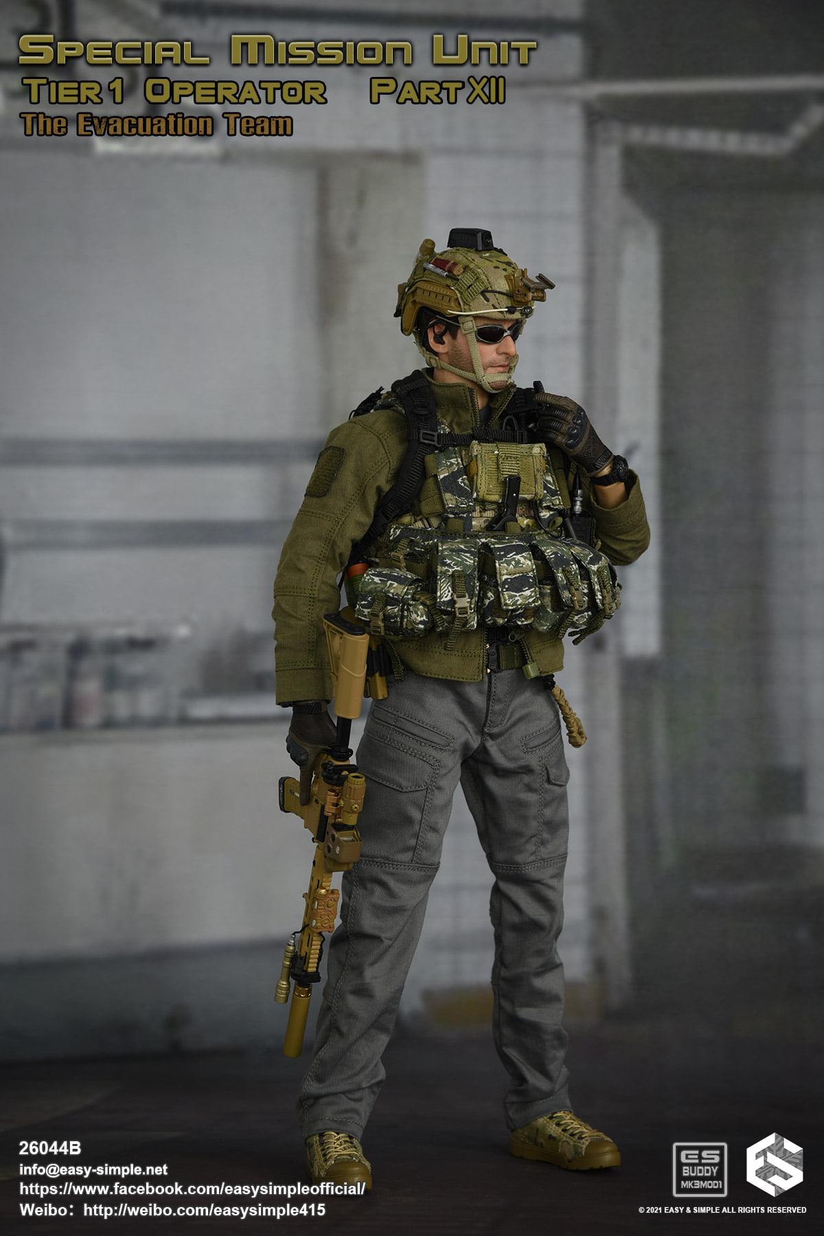 [สั่งจอง]Easy&Simple 26044B 1/6 : Special Mission Unit Tier1 Operator Part XII - The Evacuation Team