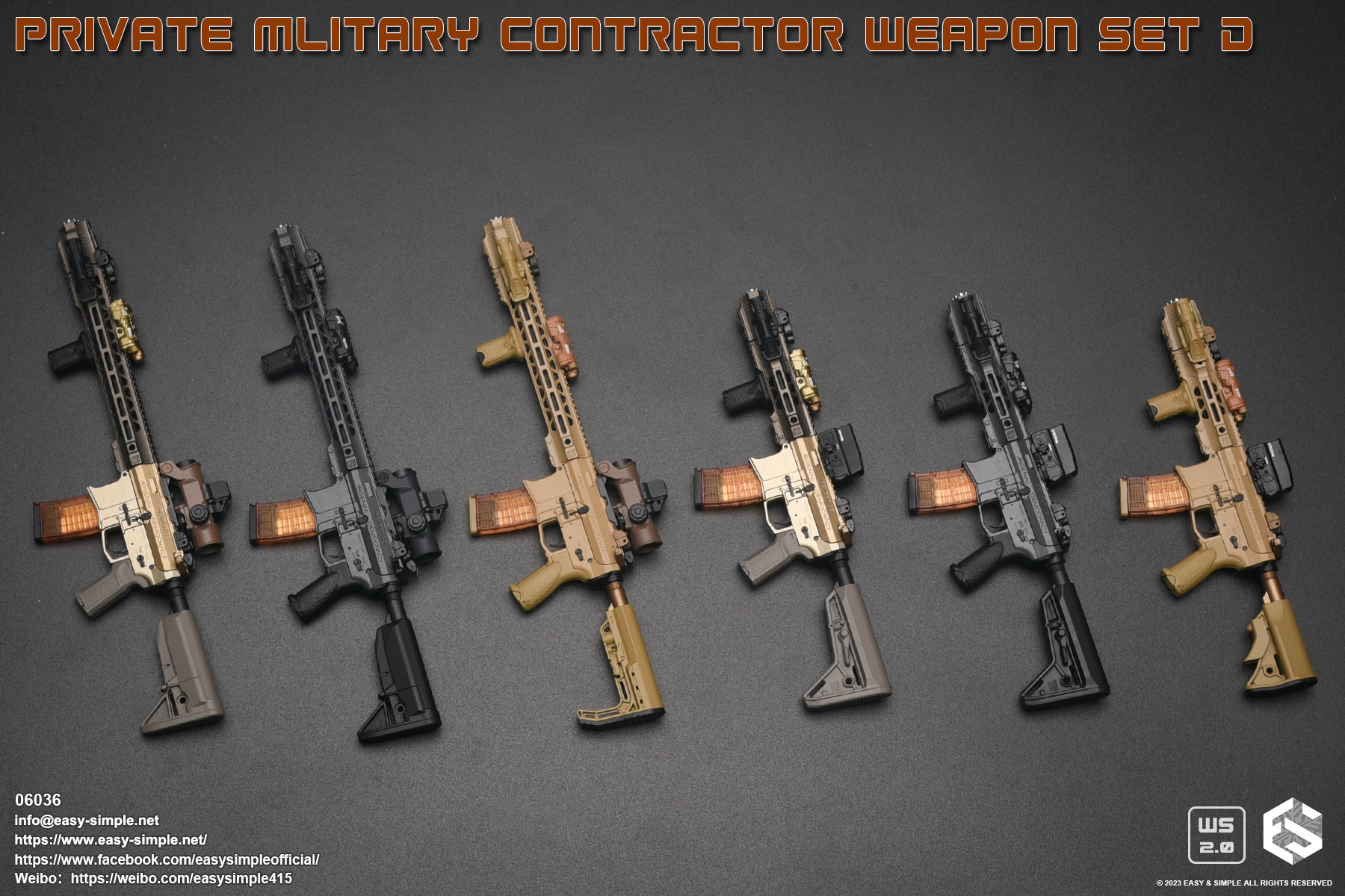 [สั่งจอง] Easy&Simple Private Mlitary Contractor Weapon Set D